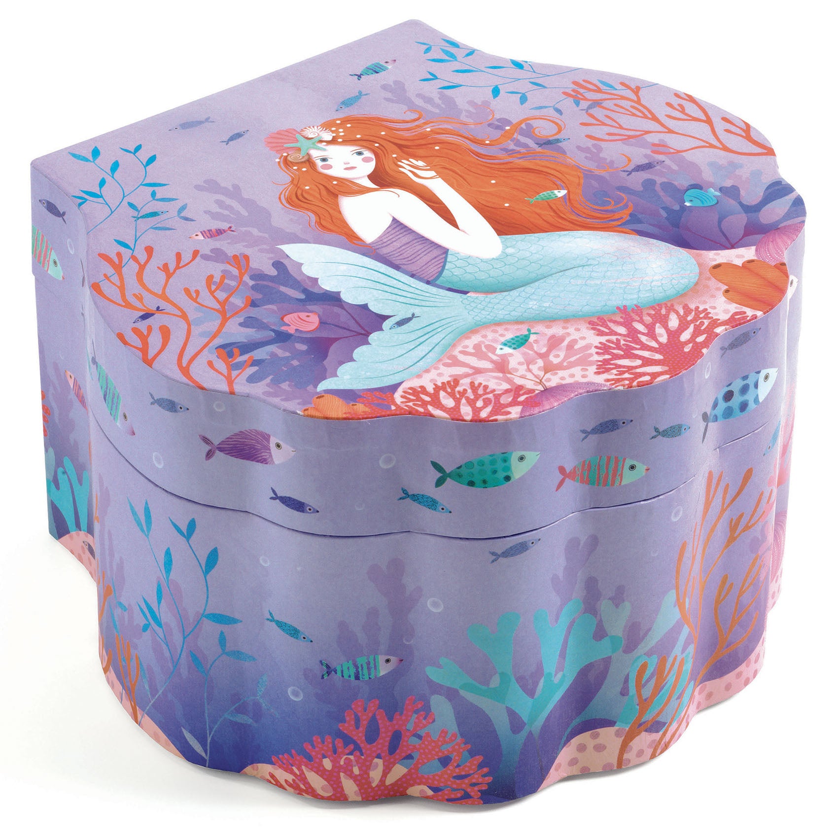 Djeco Djeco Tune Box Cases - Enchanted mermaid - Pearls & Swines