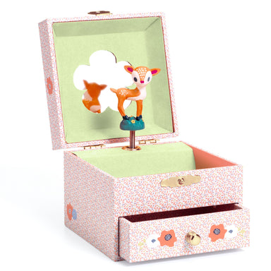 Djeco Djeco Tune Box Cases - Wood fawn - Pearls & Swines