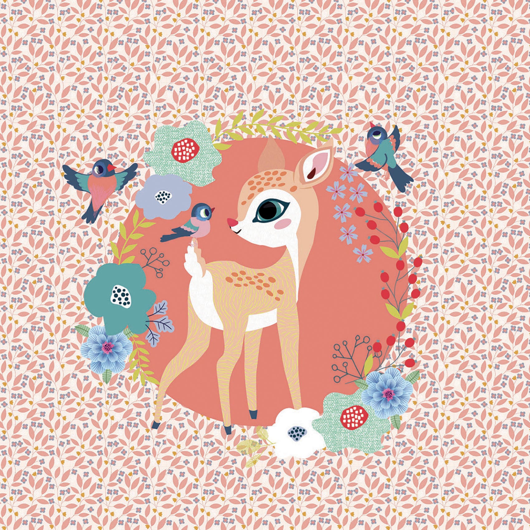 Djeco Djeco Musical Box - Wood fawn - Pearls & Swines