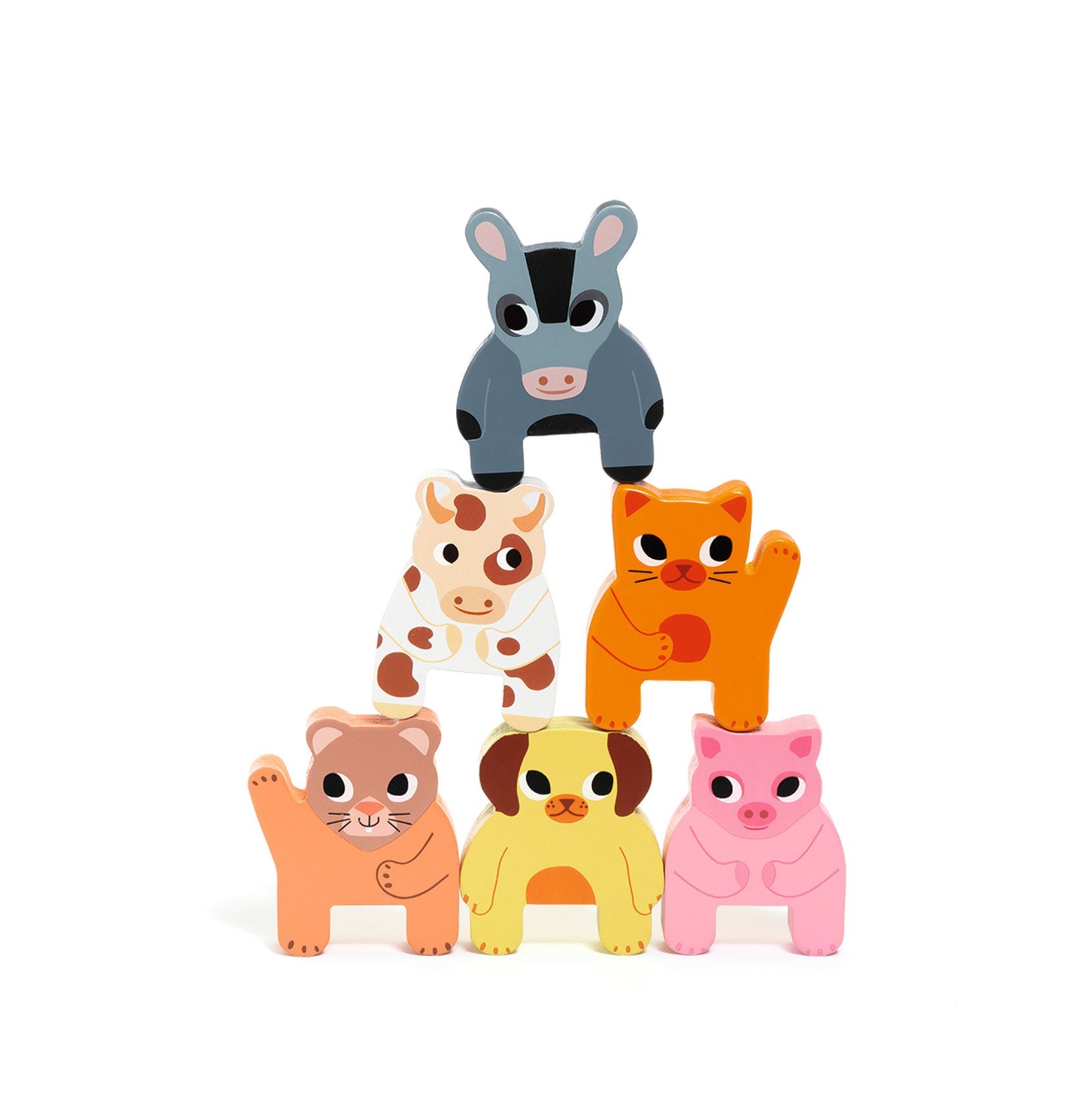 Djeco Djeco - Wooden toys - Trainimo Farm - Pearls & Swines