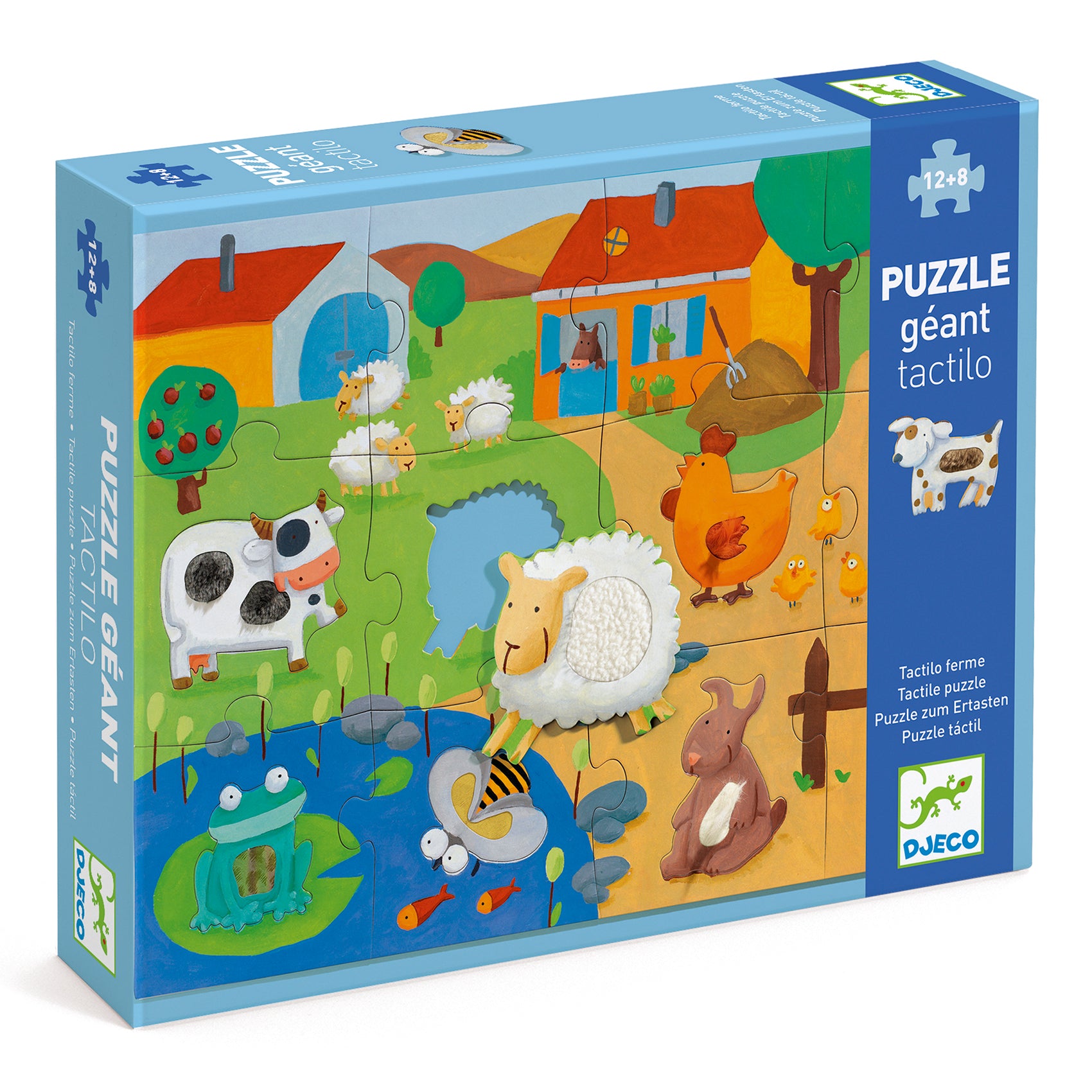 Djeco - Puzzle - Tactile Farm