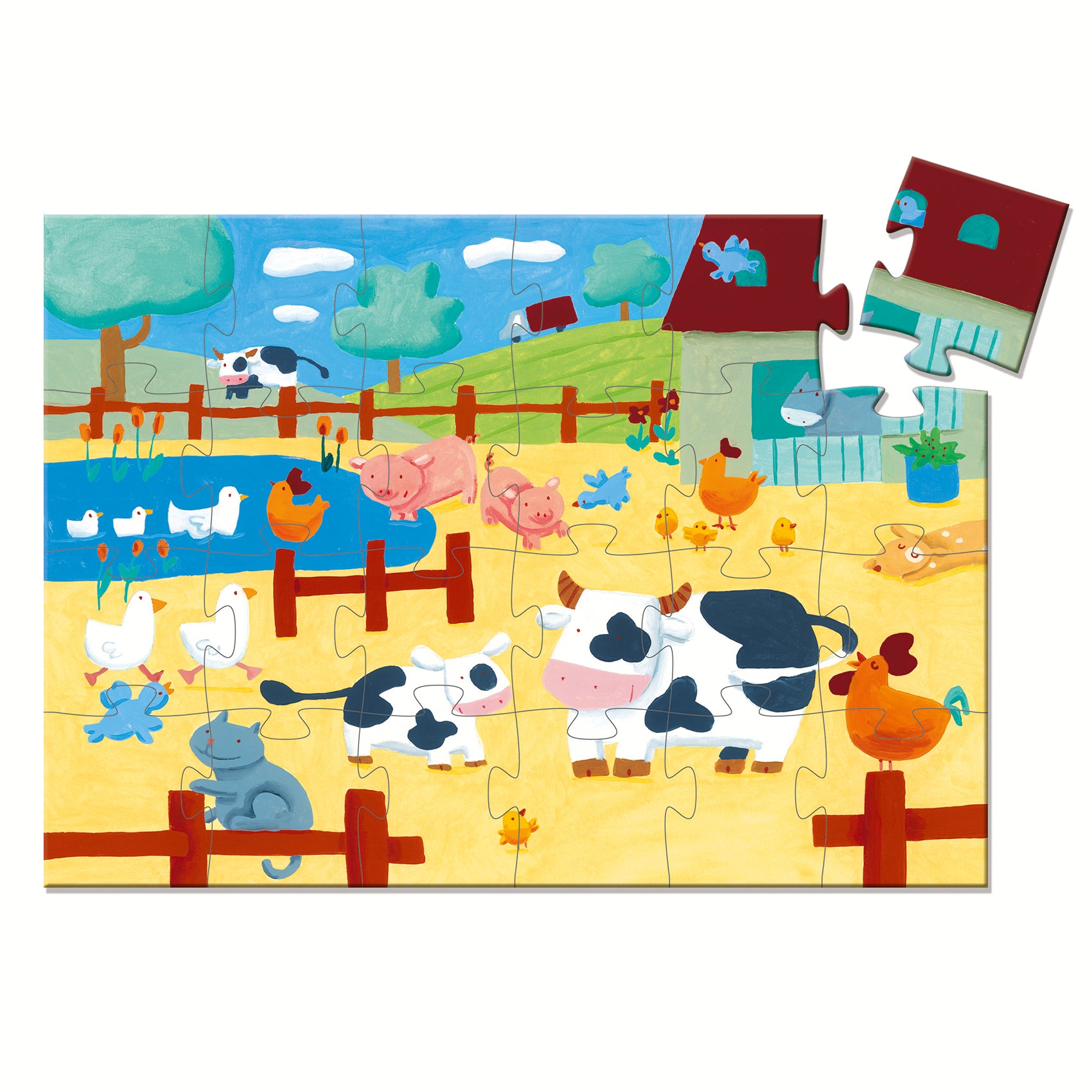 Djeco - Puzzle - Cows on the farm