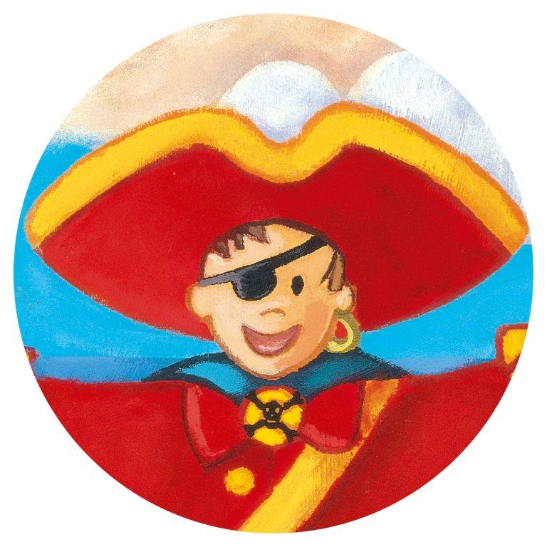 Djeco Djeco - Silhouette Puzzle - The Pirate and his Treasure - Pearls & Swines