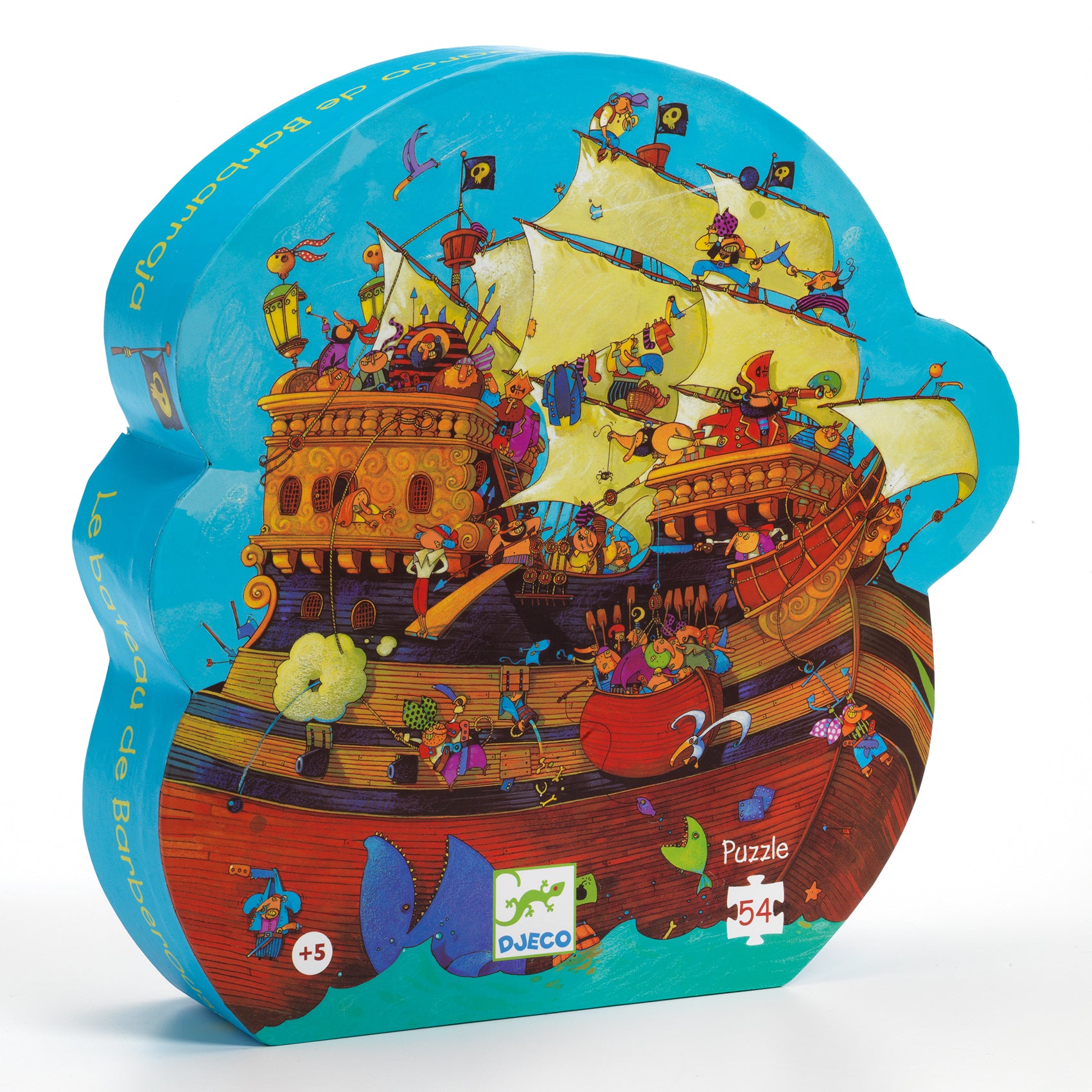 Djeco Djeco - Silhouette Puzzle - Barbarossa's Boat - Pearls & Swines