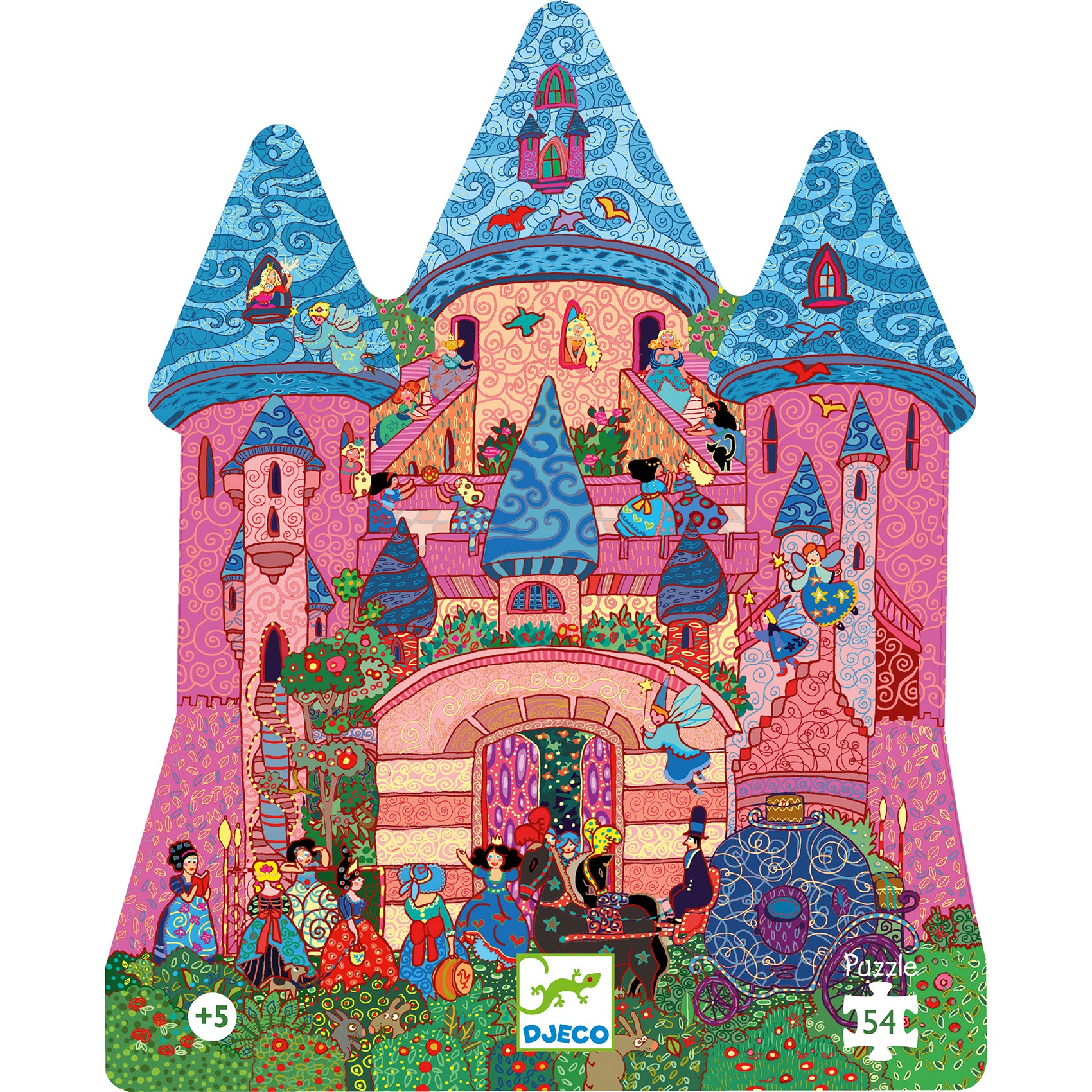 Djeco Djeco - Silhouette Puzzle - The Fairy Castle - Pearls & Swines