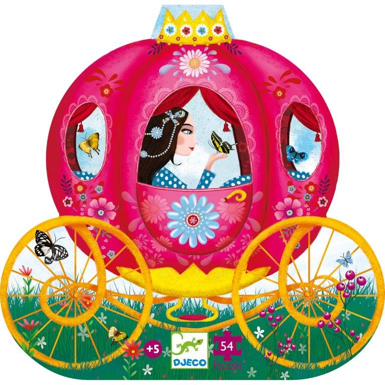 Djeco Djeco - Silhouette Puzzle - Elise's Carriage - Pearls & Swines