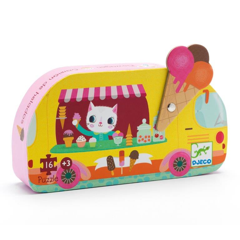 Djeco Djeco - Silhouette Puzzle - Ice Cream Truck - Pearls & Swines