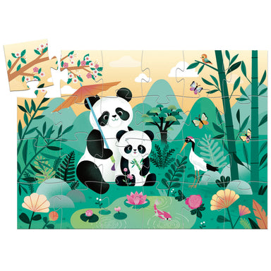 Djeco Djeco Silhouette Puzzle - Leo the Panda - Pearls & Swines