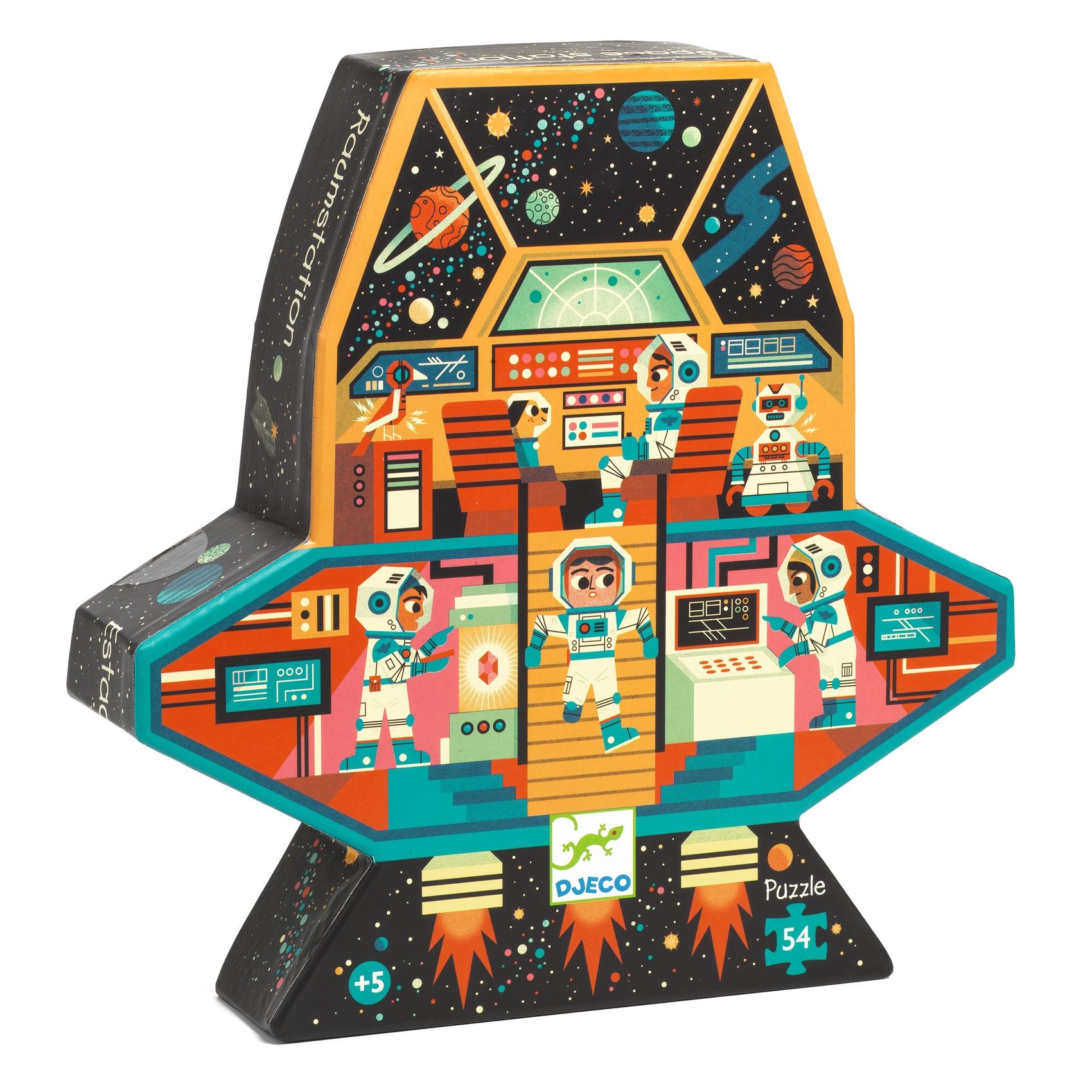 Djeco Djeco - Silhouette Puzzle - Space Station - Pearls & Swines