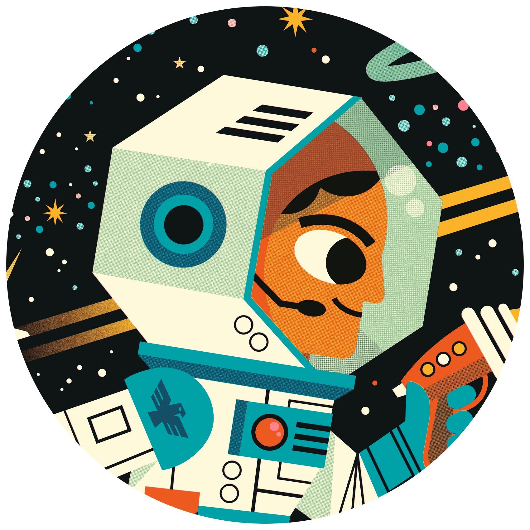 Djeco Djeco - Silhouette Puzzle - Space Station - Pearls & Swines