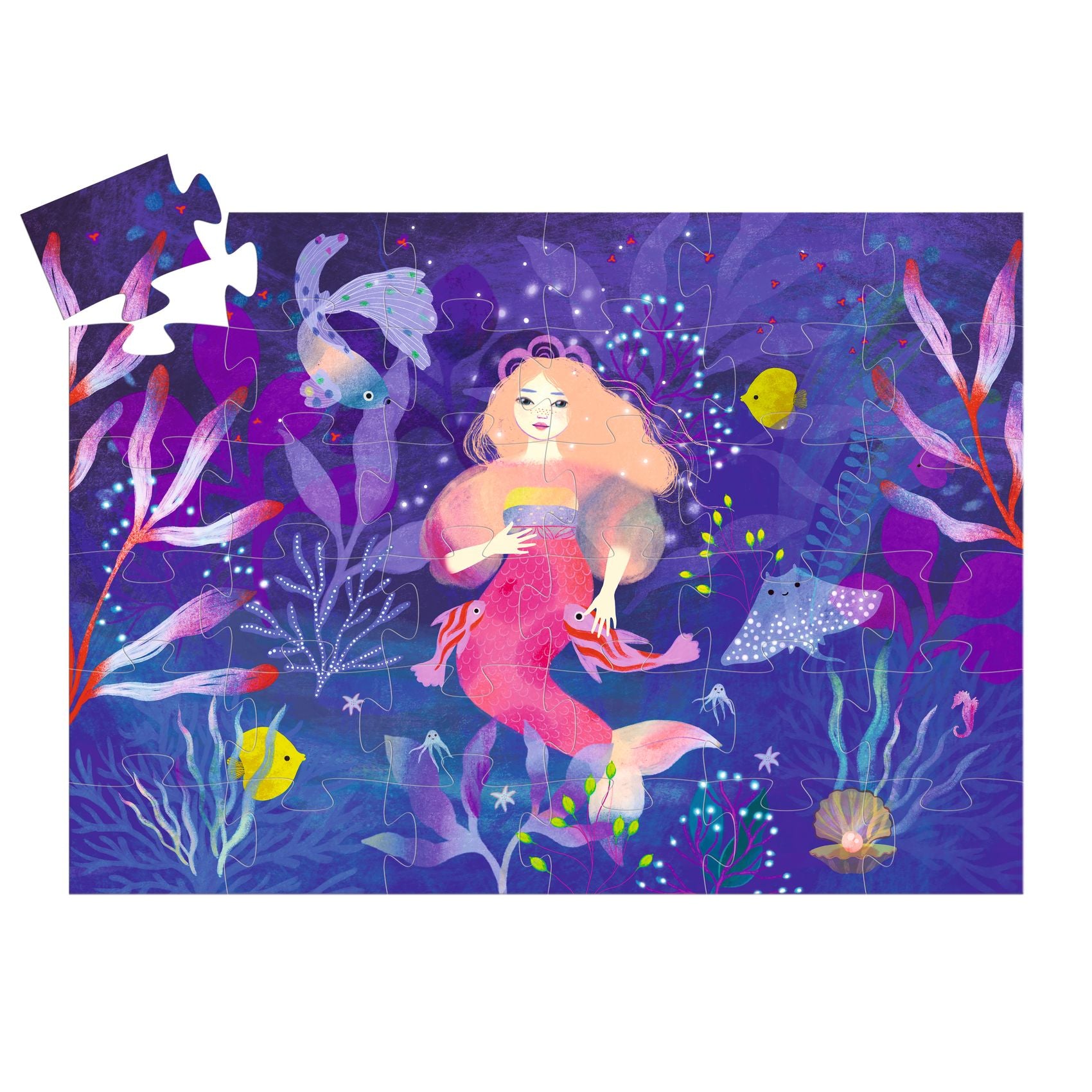 Djeco - Puzzle - Ella, the mermaid