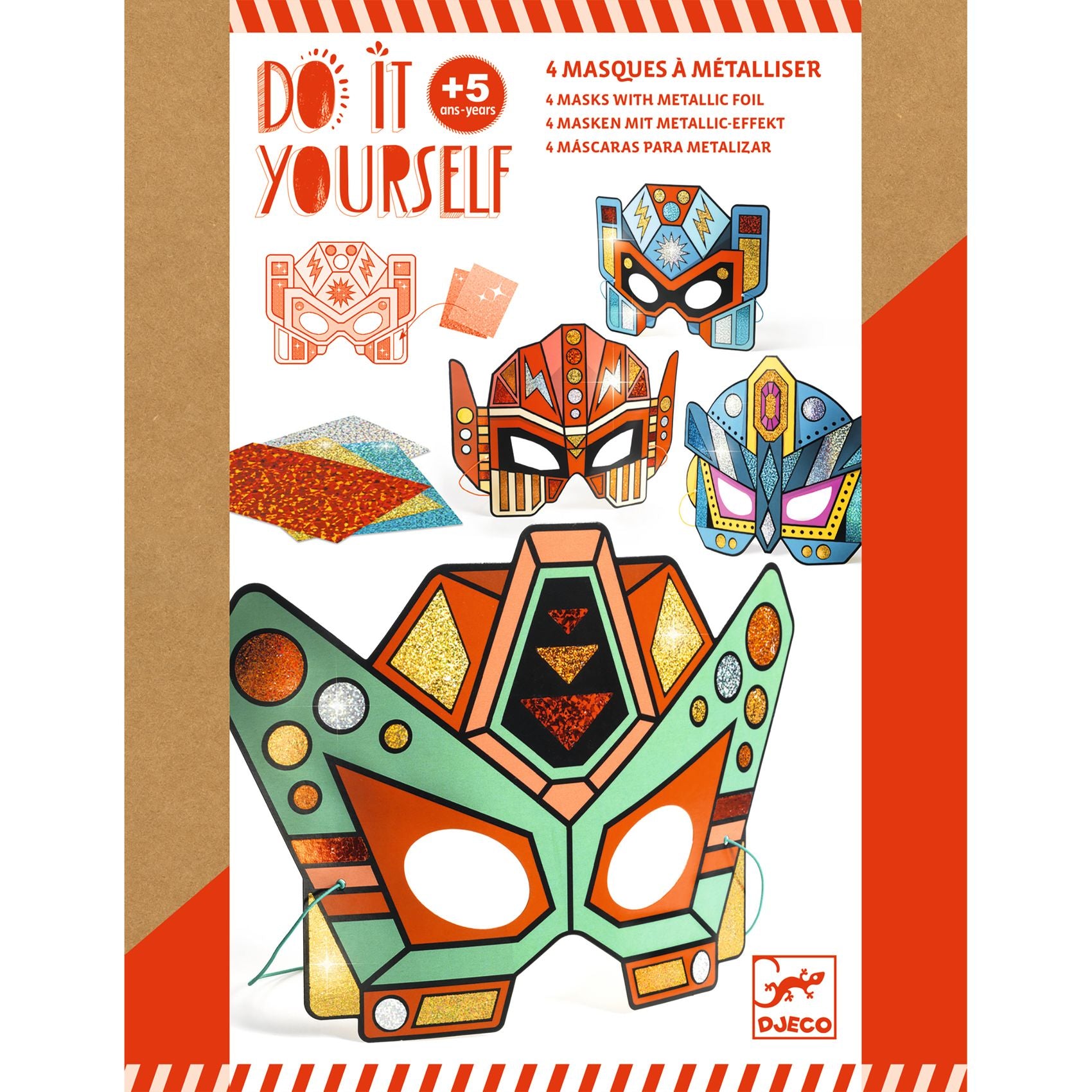 Djeco Djeco DIY Masks - Super Robots - Pearls & Swines