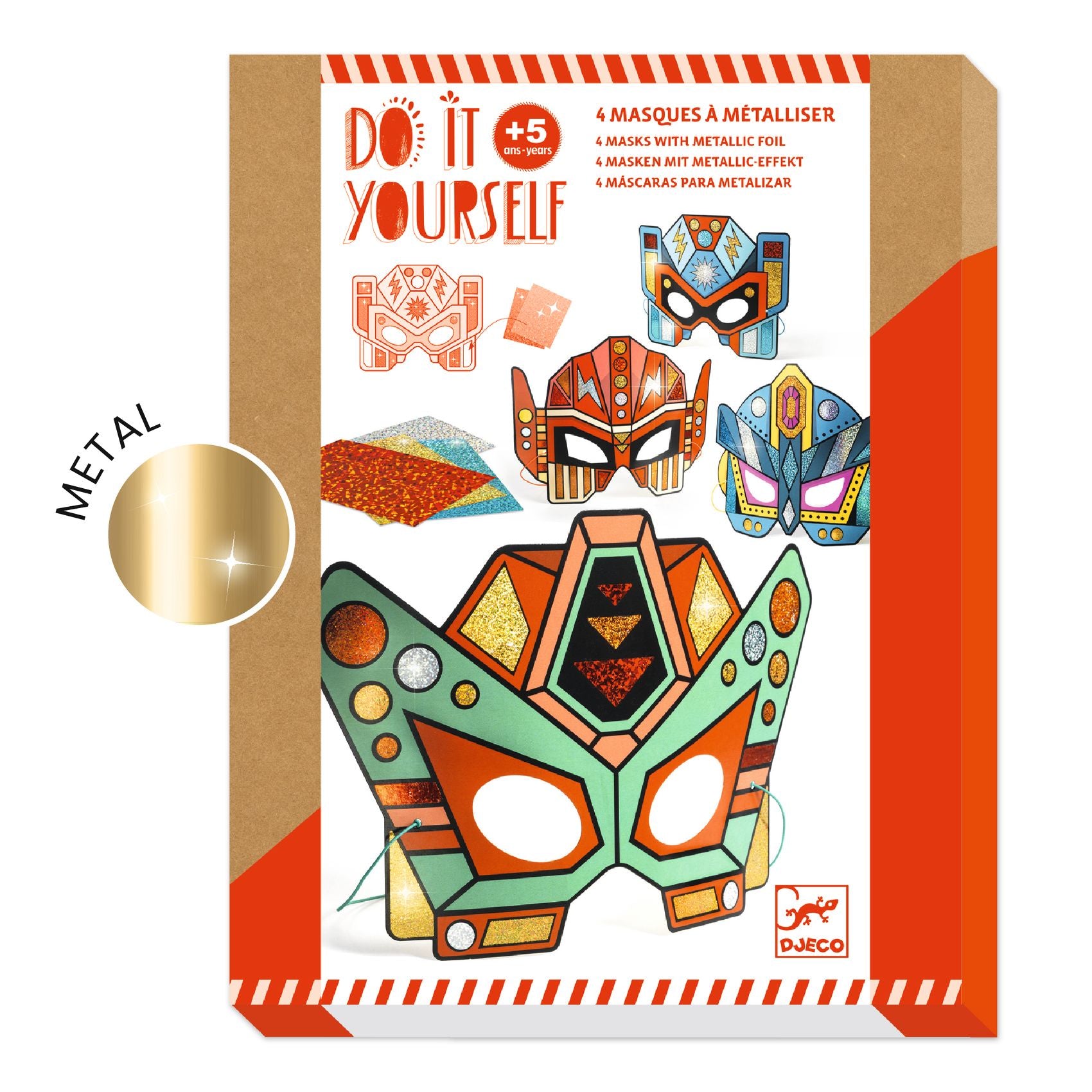 Djeco Djeco DIY Masks - Super Robots - Pearls & Swines