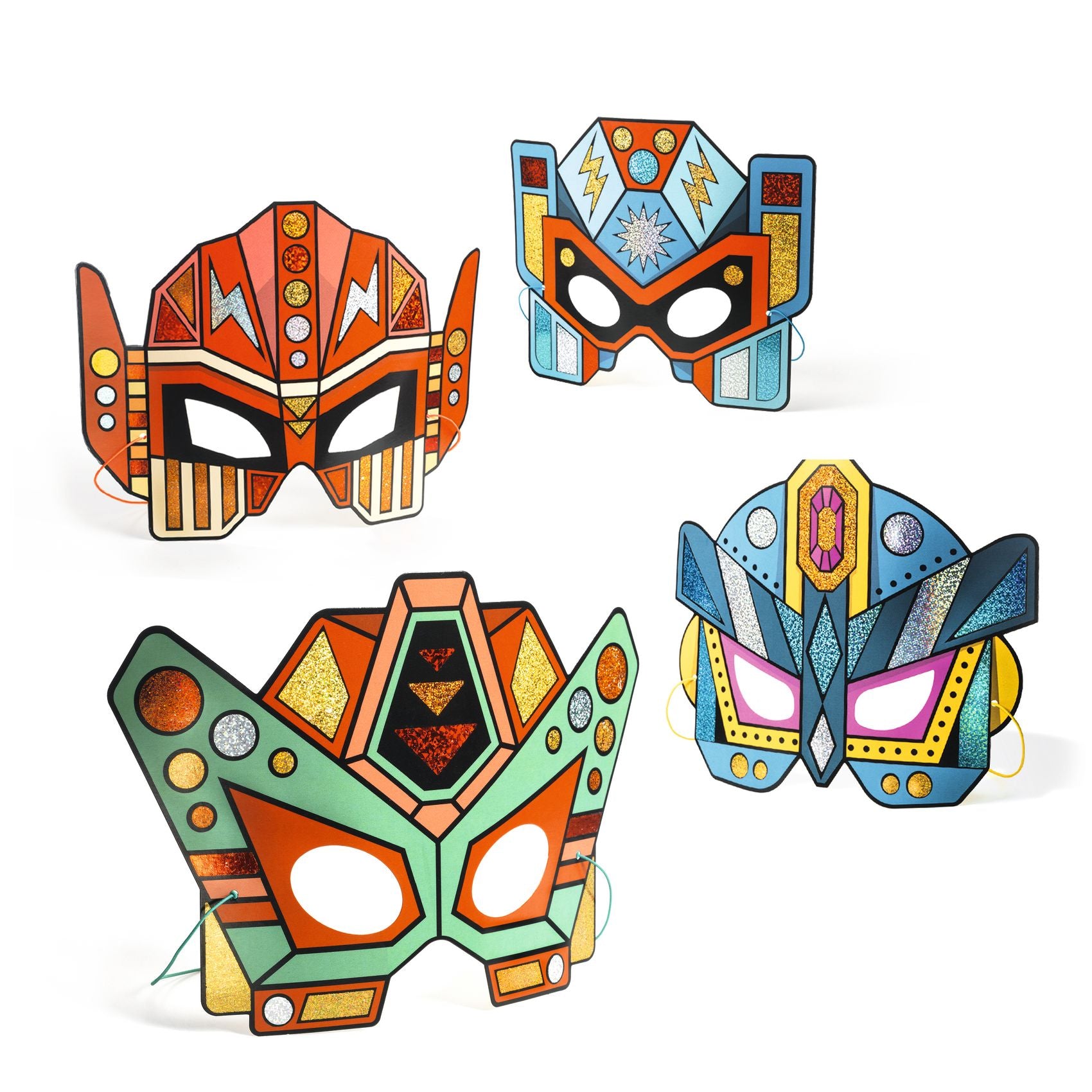 Djeco Djeco DIY Masks - Super Robots - Pearls & Swines