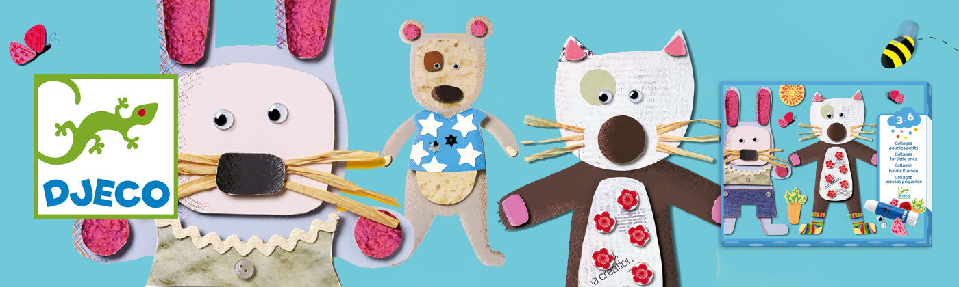 Djeco Djeco - Collages for Little Ones - Pearls & Swines