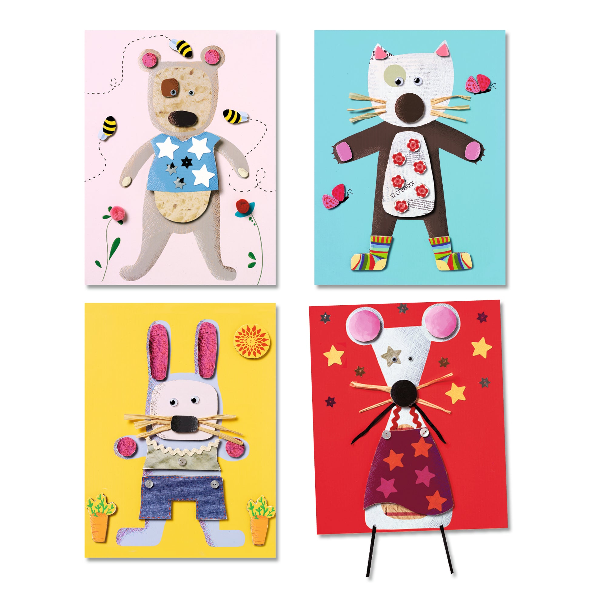 Djeco Djeco - Collages for Little Ones - Pearls & Swines
