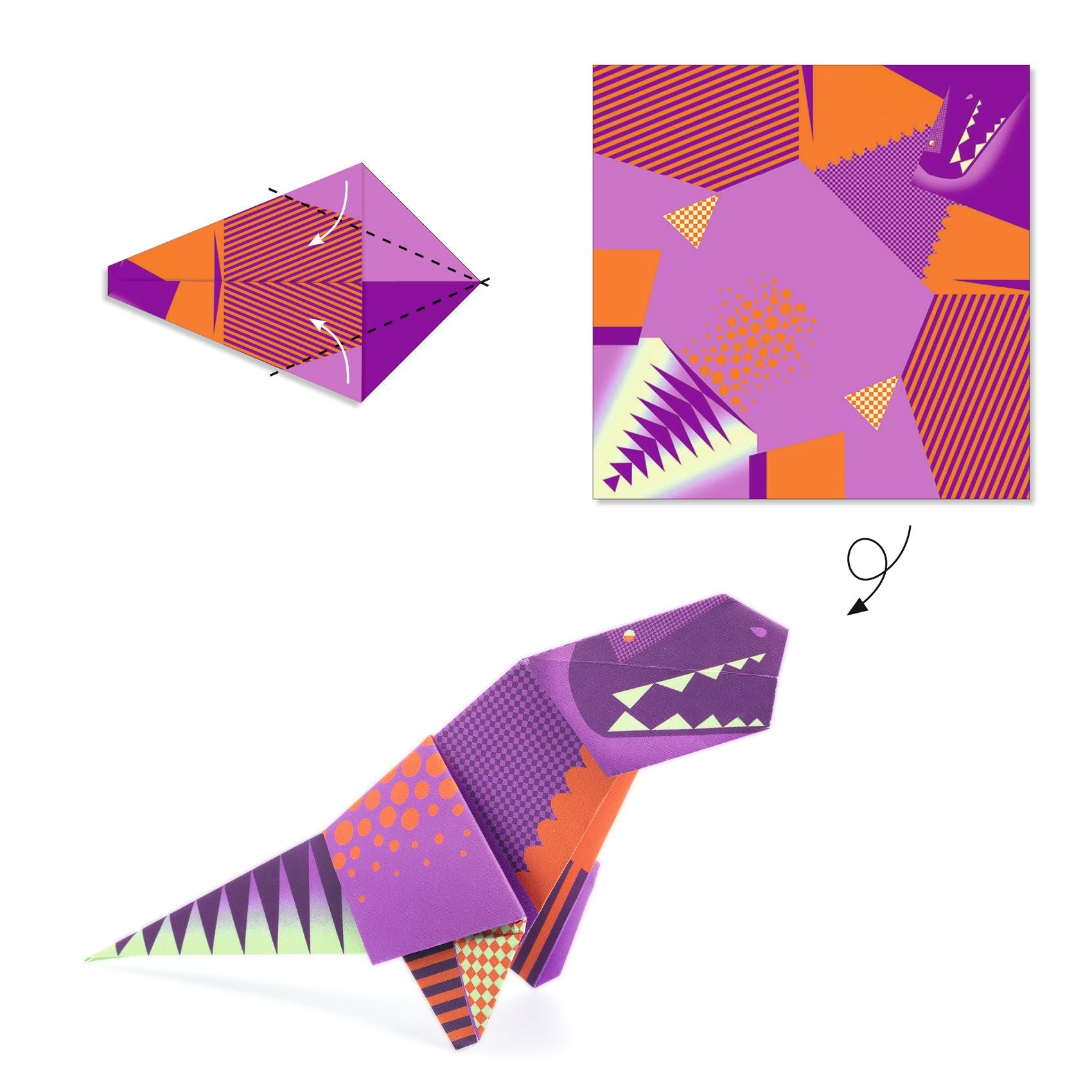 Djeco Djeco - Origami - Dinosaurs - Pearls & Swines