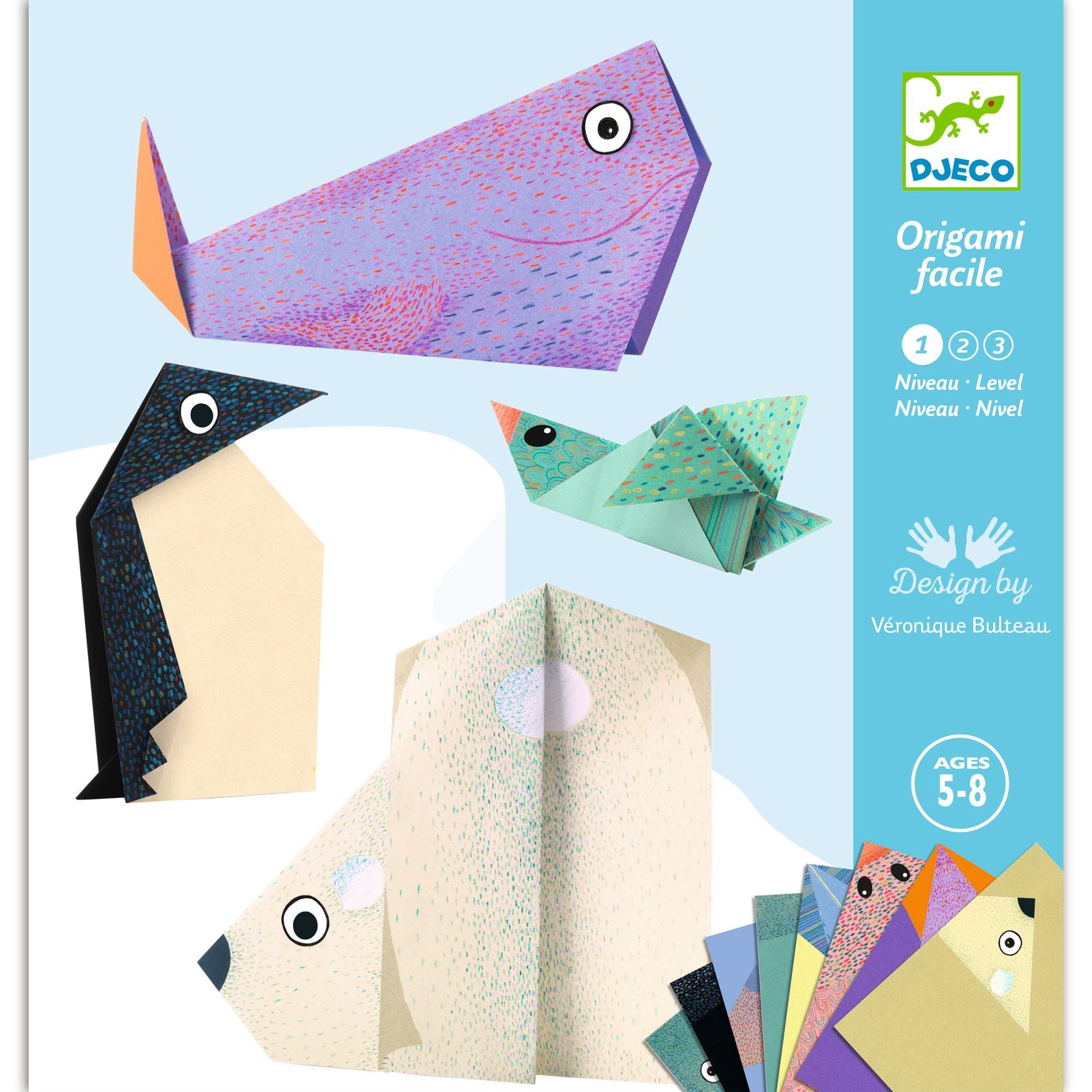 Djeco Djeco - Origami - Polar Animals - Pearls & Swines