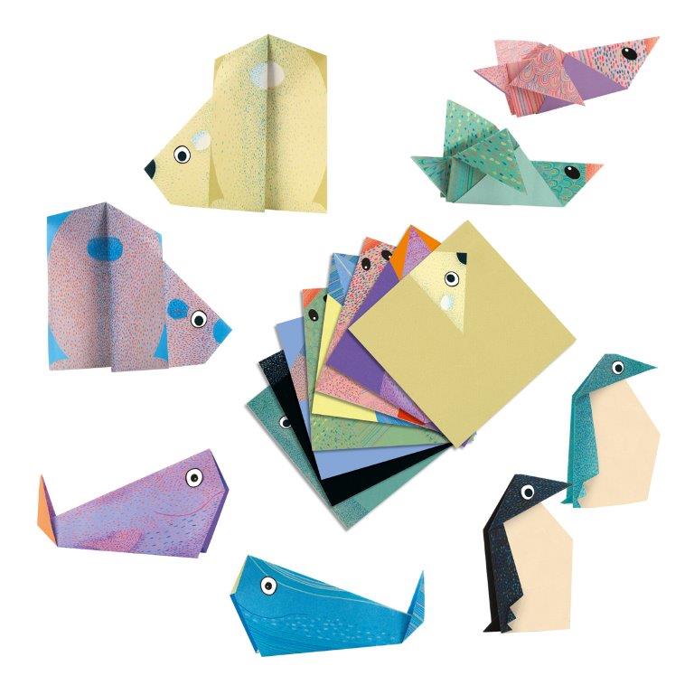 Djeco Djeco - Origami - Polar Animals - Pearls & Swines