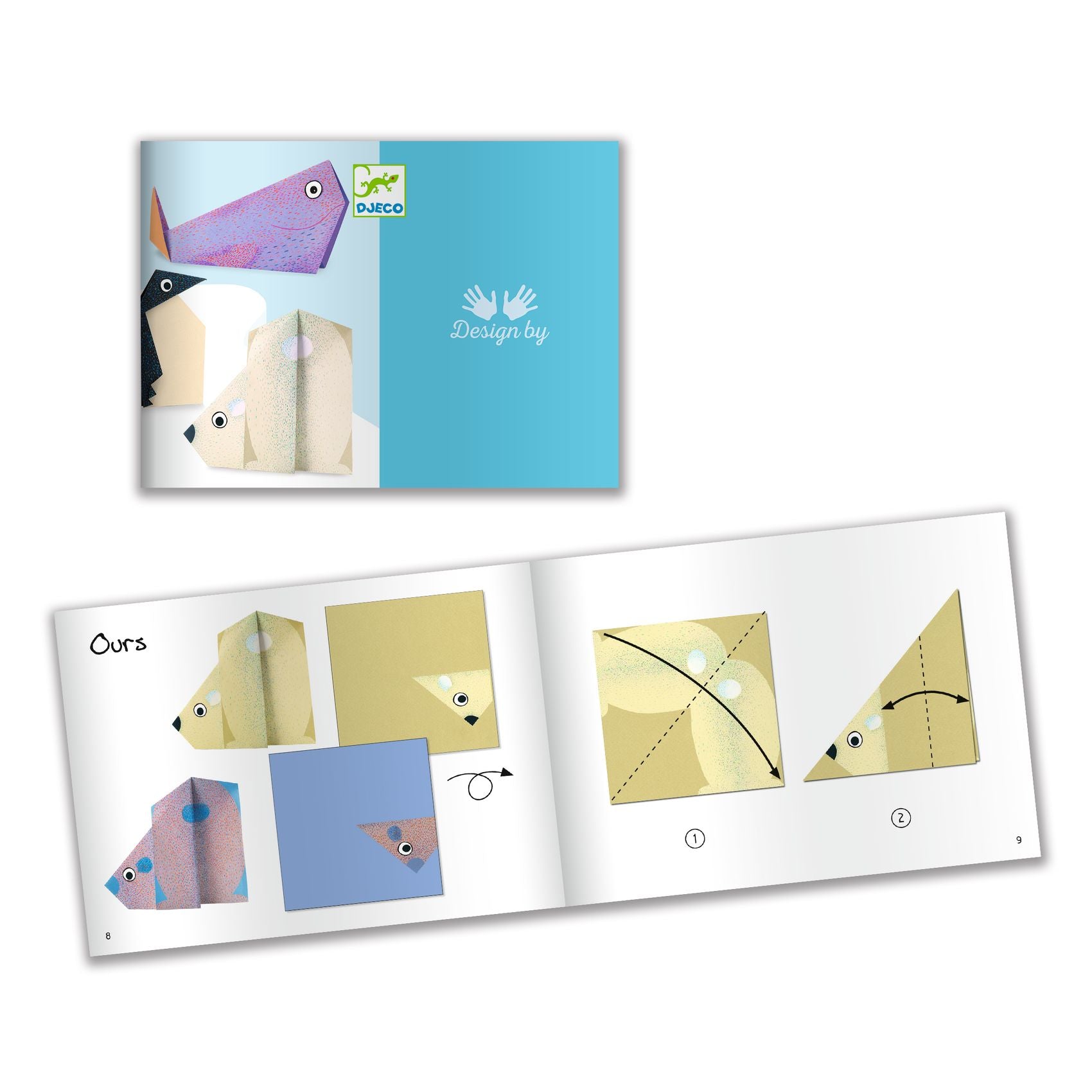 Djeco Djeco - Origami - Polar Animals - Pearls & Swines