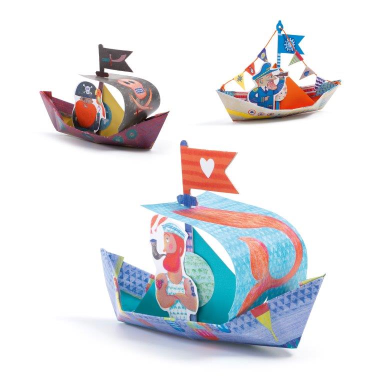 Djeco Djeco - Origami - Floating boats - Pearls & Swines