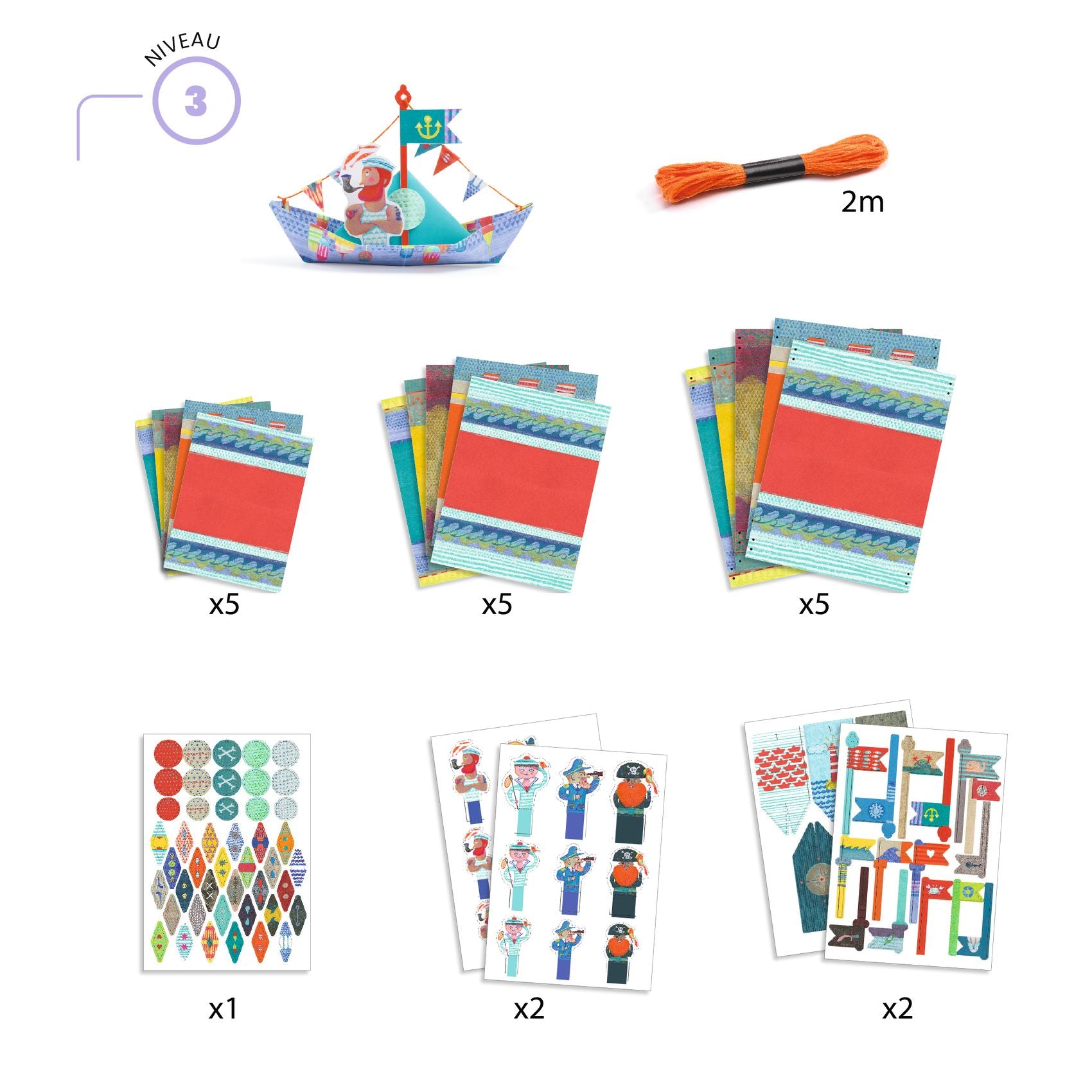 Djeco Djeco - Origami - Floating boats - Pearls & Swines