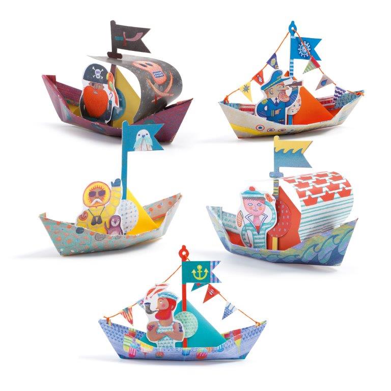 Djeco Djeco - Origami - Floating boats - Pearls & Swines