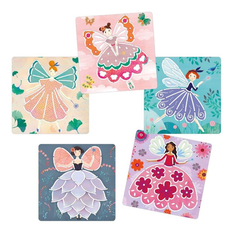 Djeco Djeco - Stencils - Fairies - Pearls & Swines