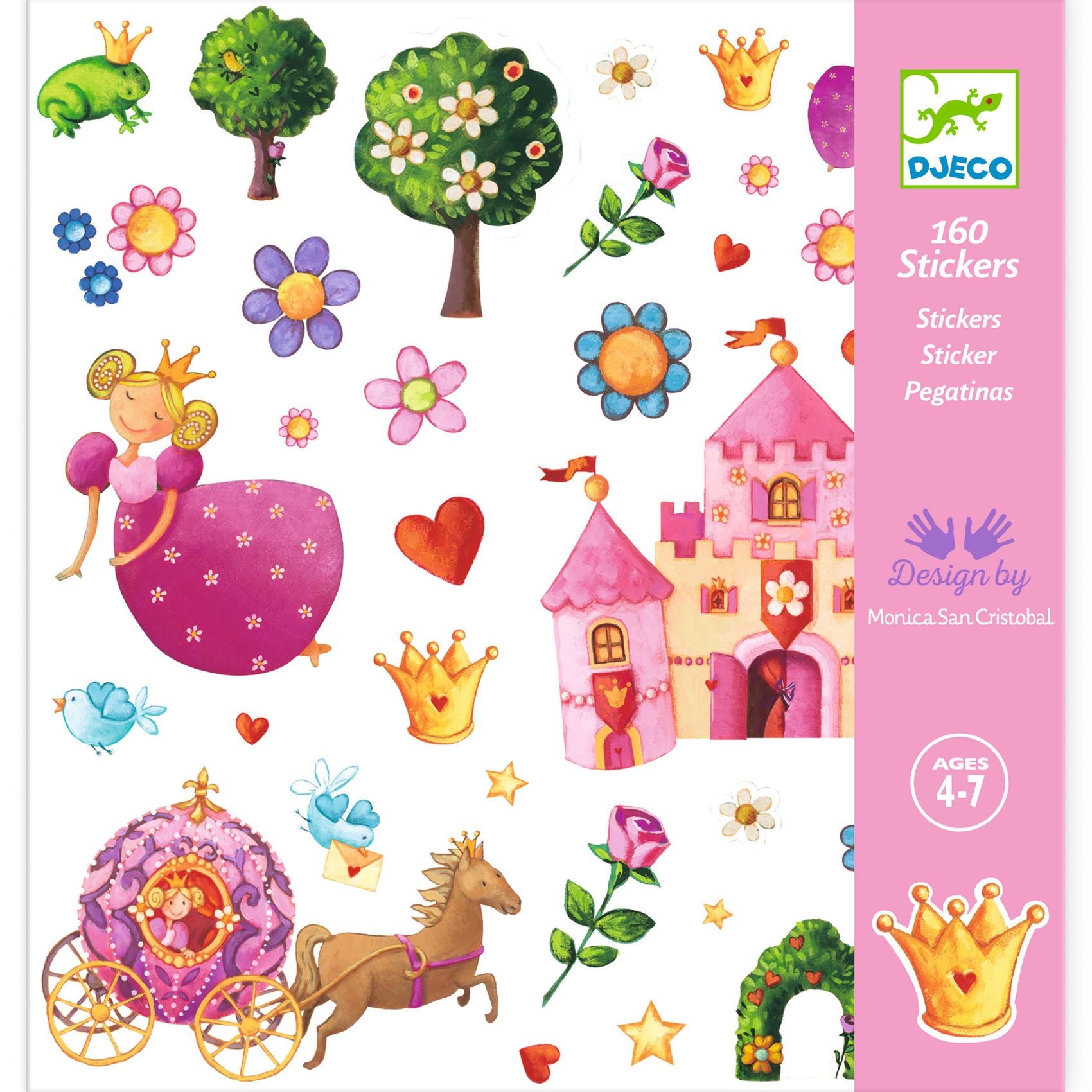 Djeco Djeco - Stickers - Princess Marguerite - Pearls & Swines