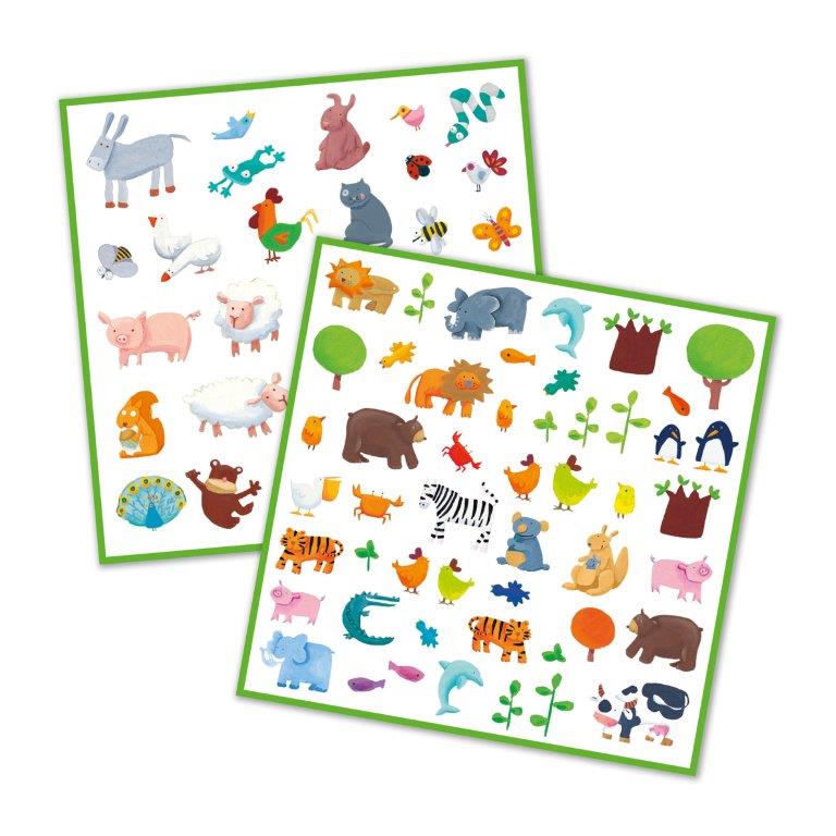 Djeco Djeco Stickers - Animals - Pearls & Swines