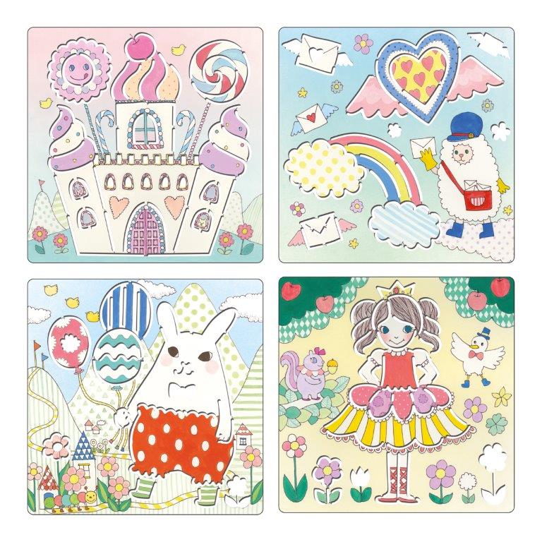 Djeco Djeco - Stencils - Kawaïland - Pearls & Swines