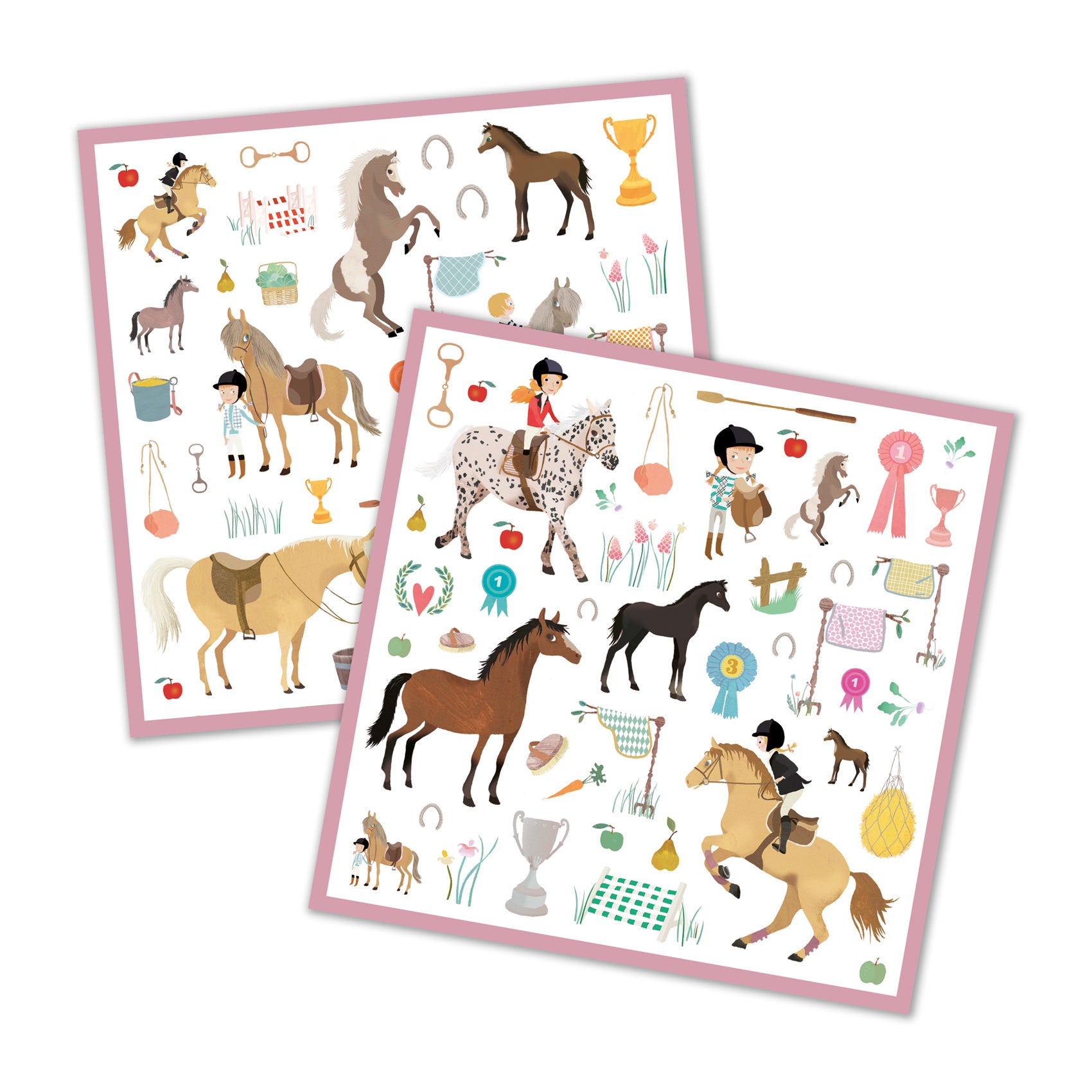 Djeco Djeco - Stickers - Horses - Pearls & Swines