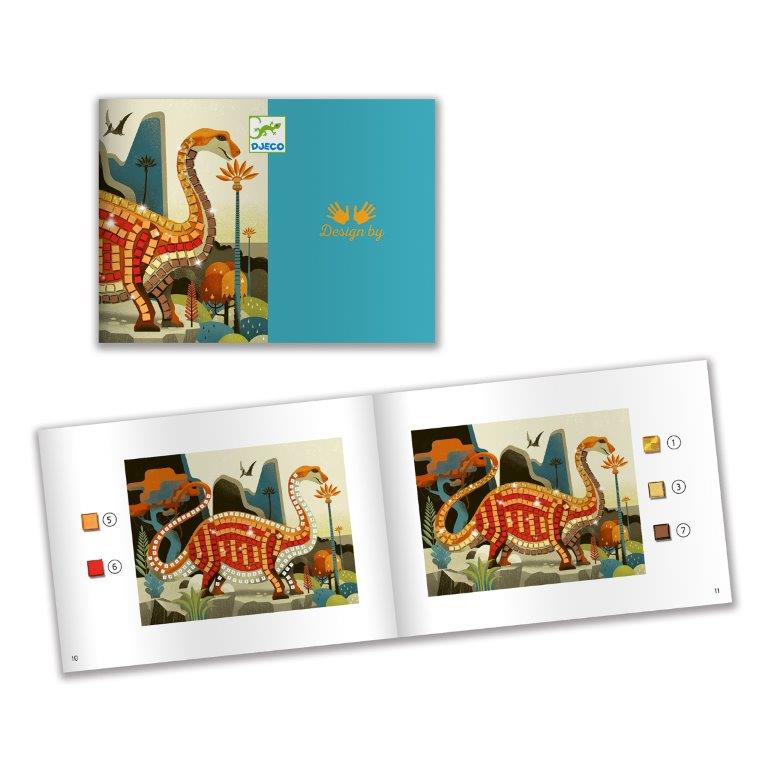 Djeco Djeco Mosaics - Dinosaurs - Pearls & Swines