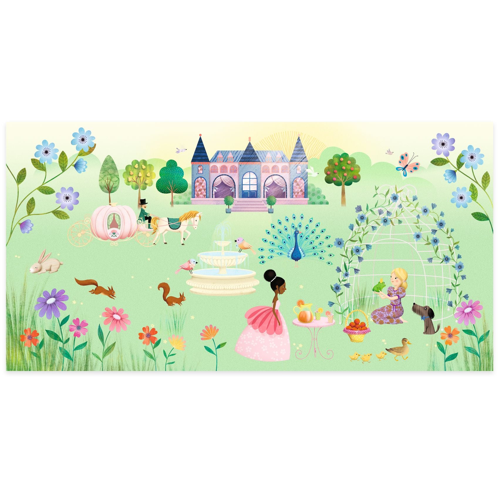 Djeco Djeco Sticker Story - Life in the Castle - Pearls & Swines