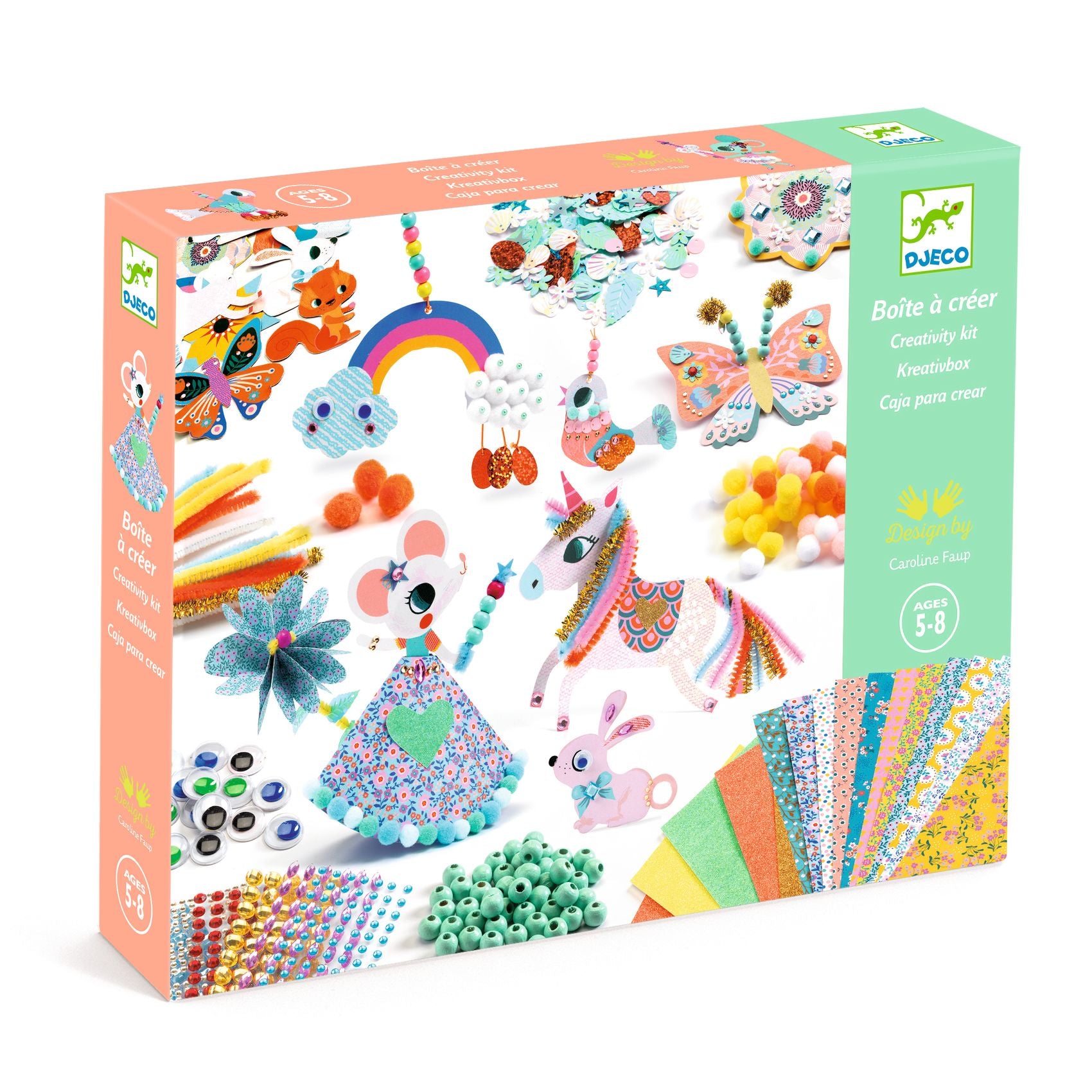 Djeco Djeco Paper Creations - Creativity Kit - Pearls & Swines