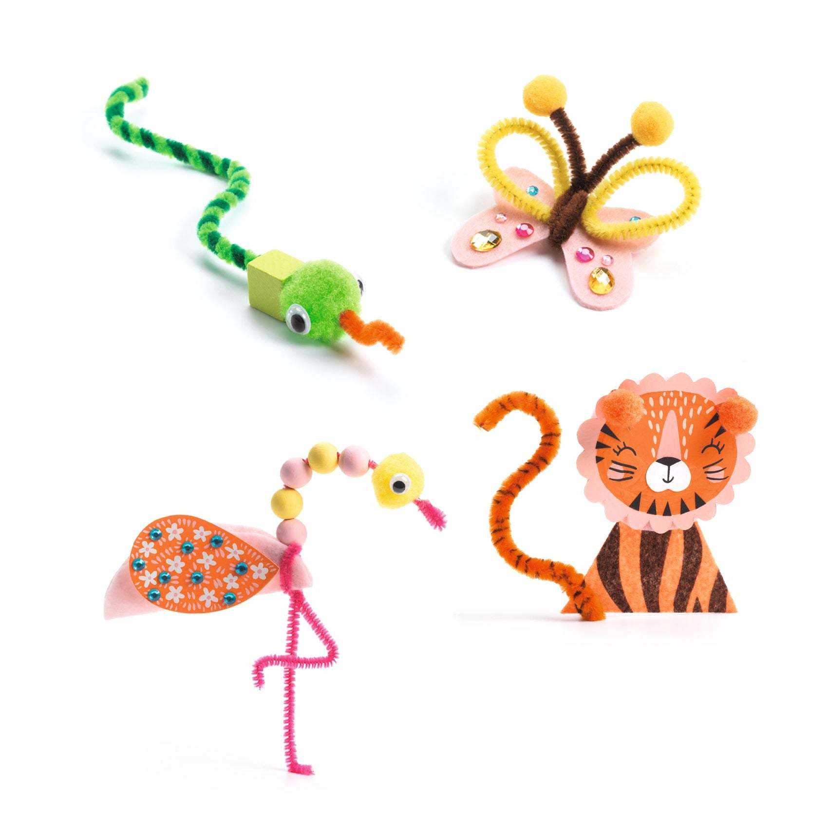 Djeco Djeco Jungle Animal Creation Box - Pearls & Swines