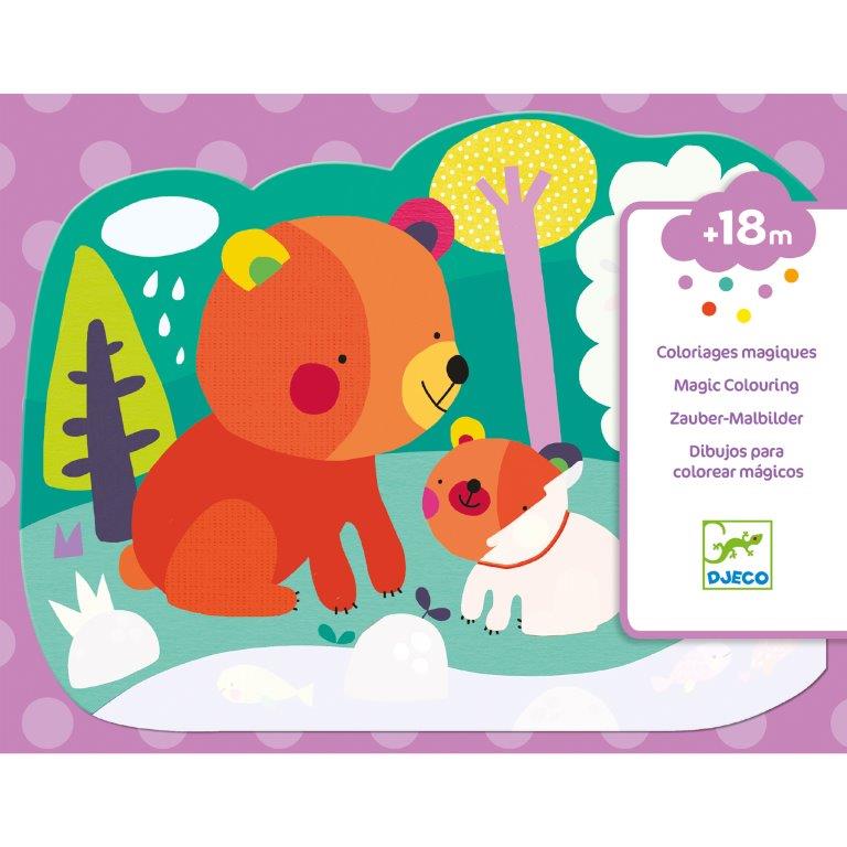 Djeco Djeco - Magic Colouring - Hidden in the Woods - Pearls & Swines