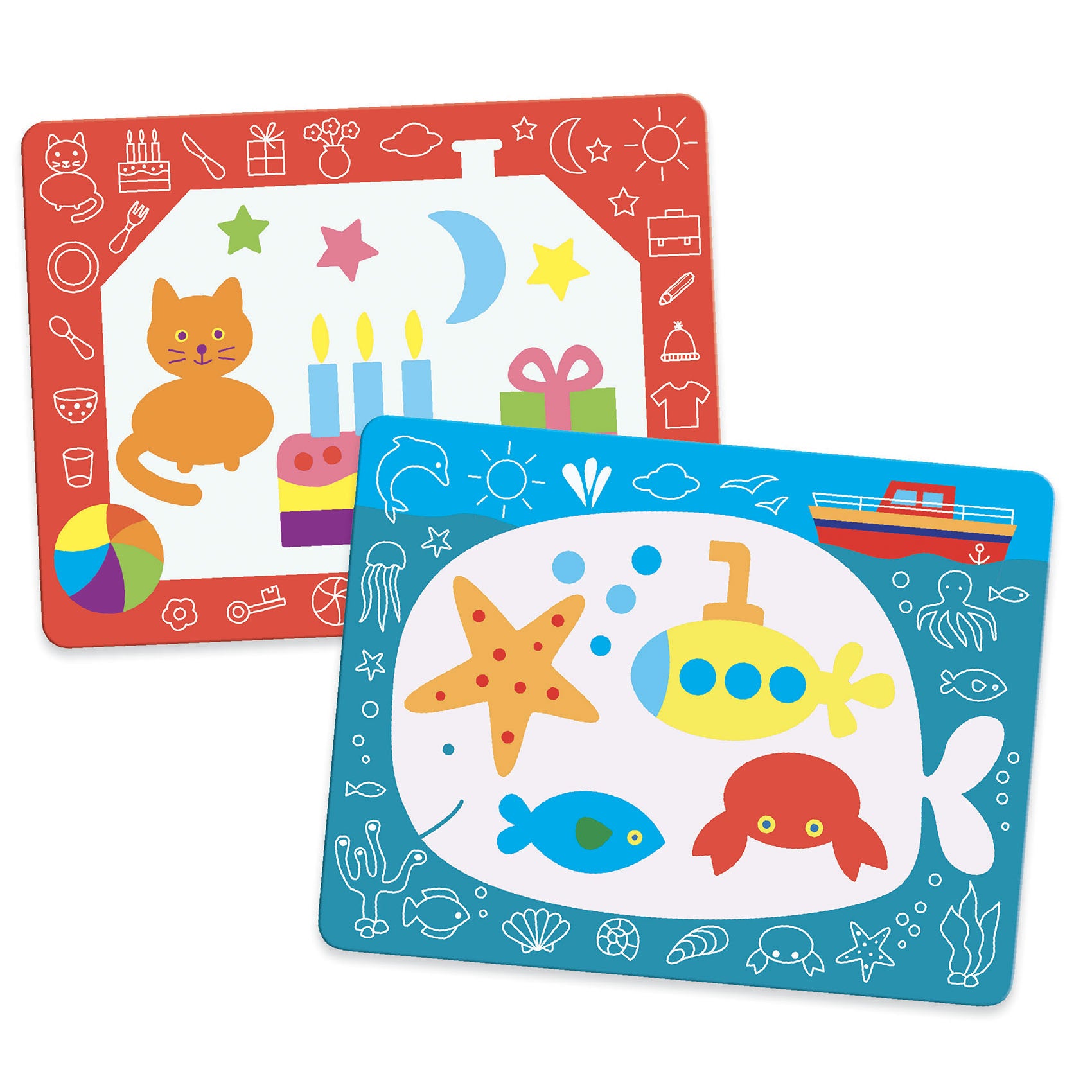 Djeco Djeco - Magic Colouring - Magic Scribbles - Pearls & Swines