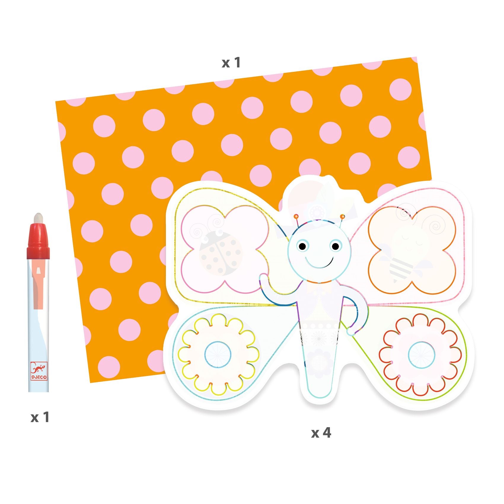 Djeco Djeco - Magic Colouring - Animalo-Len - Pearls & Swines