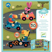 Djeco Djeco - Create with Stickers - Cars - Pearls & Swines