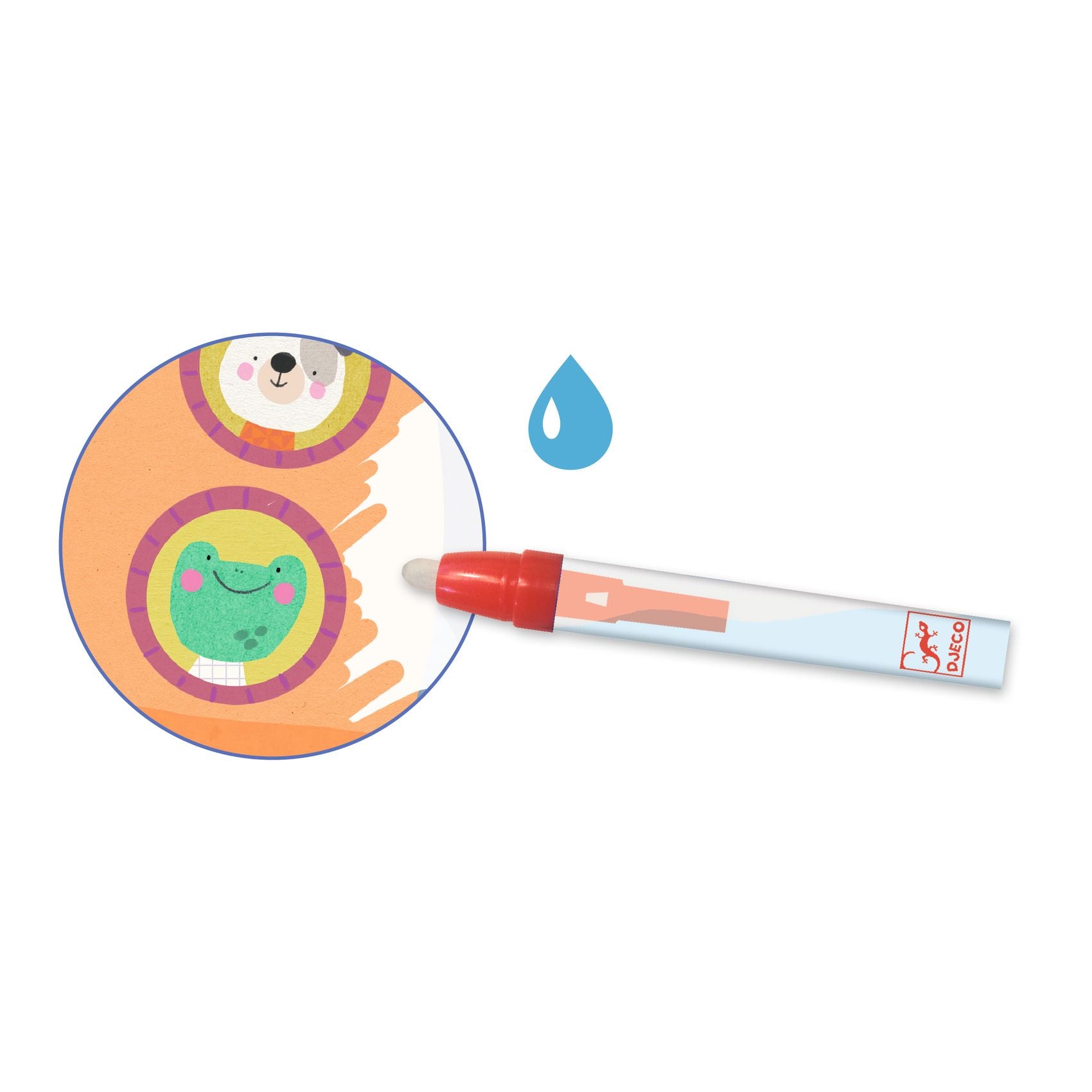 Djeco Djeco - Magic Colouring - On the road - Pearls & Swines