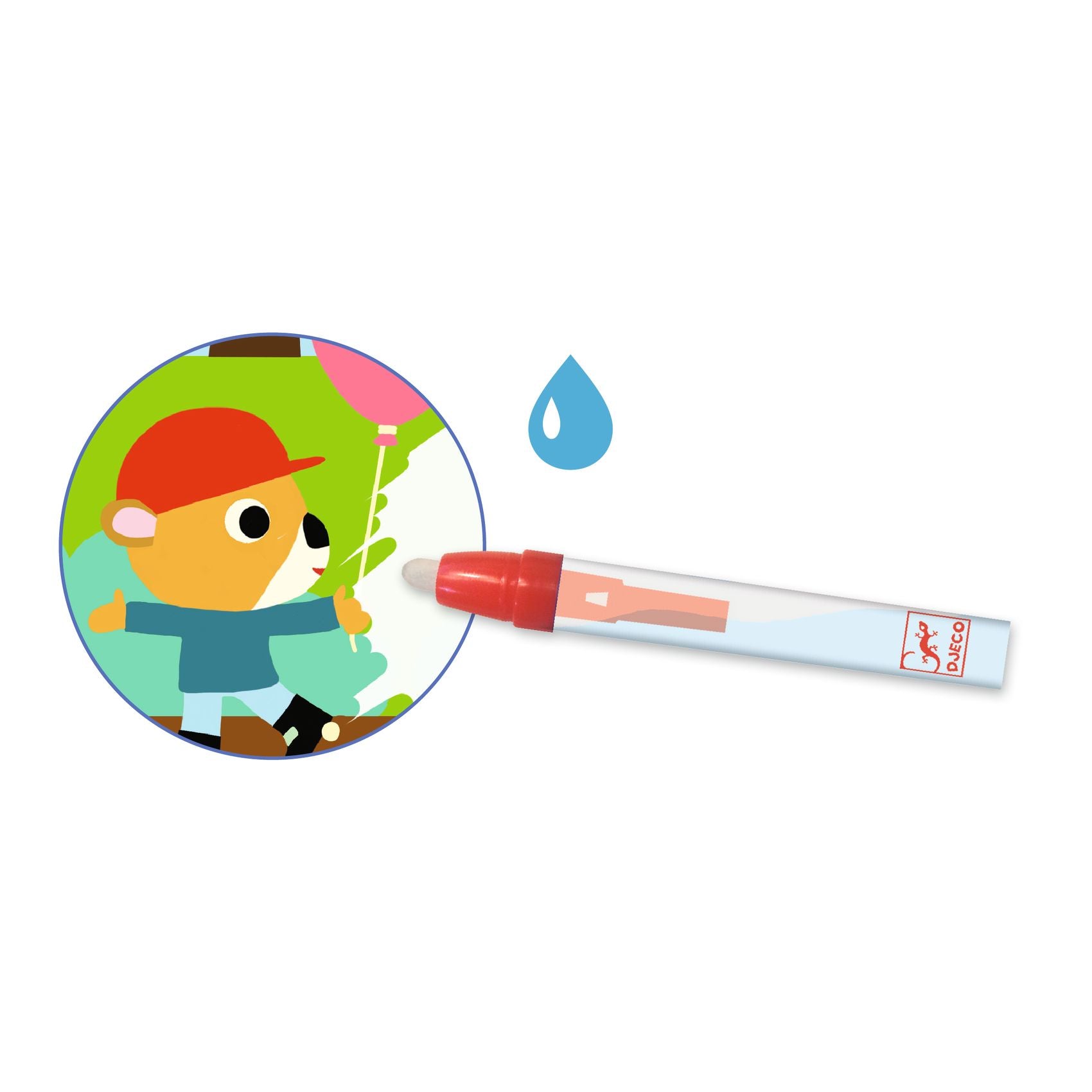 Djeco Djeco - Magic Colouring - In the Park - Pearls & Swines