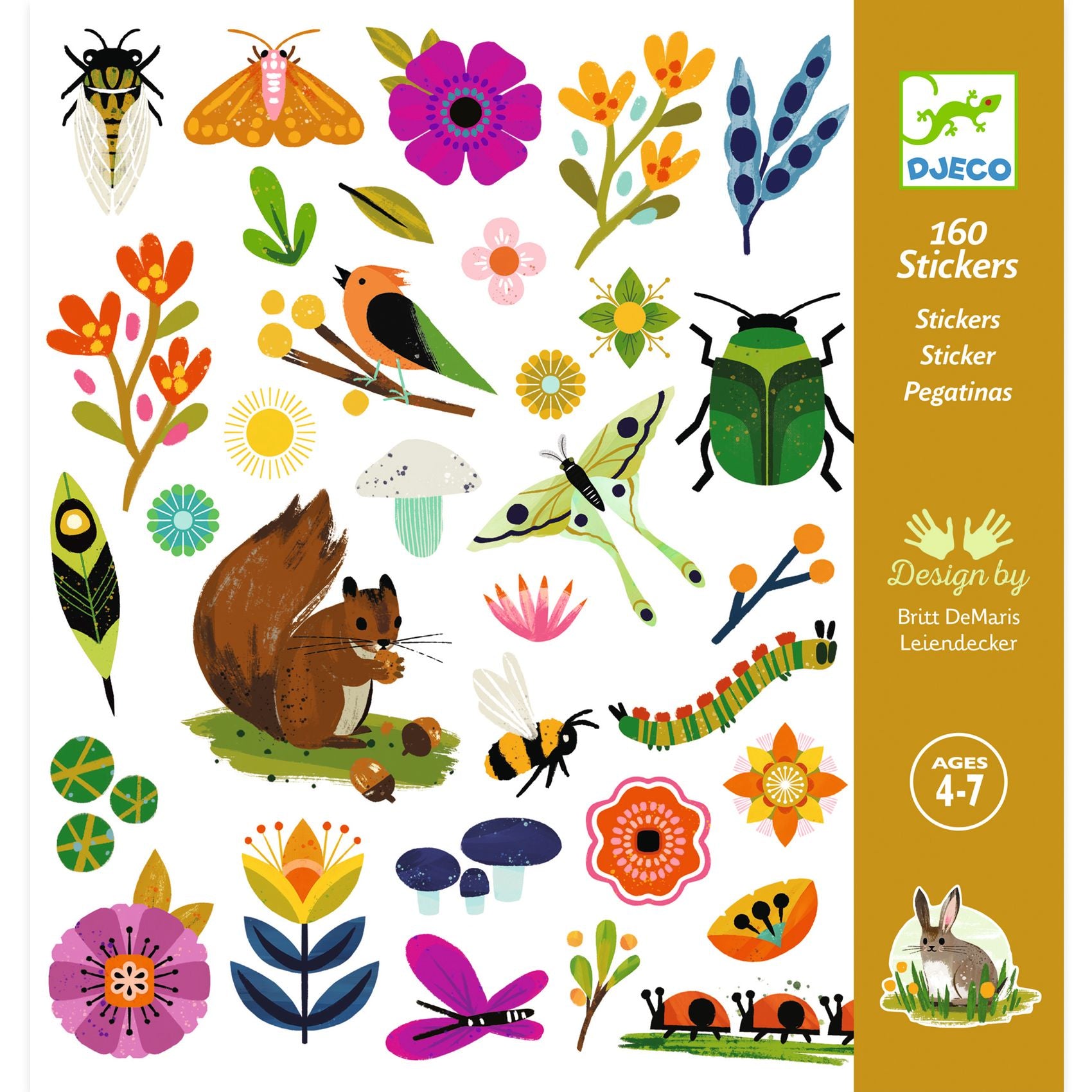 Djeco Djeco - Stickers - Garden - Pearls & Swines