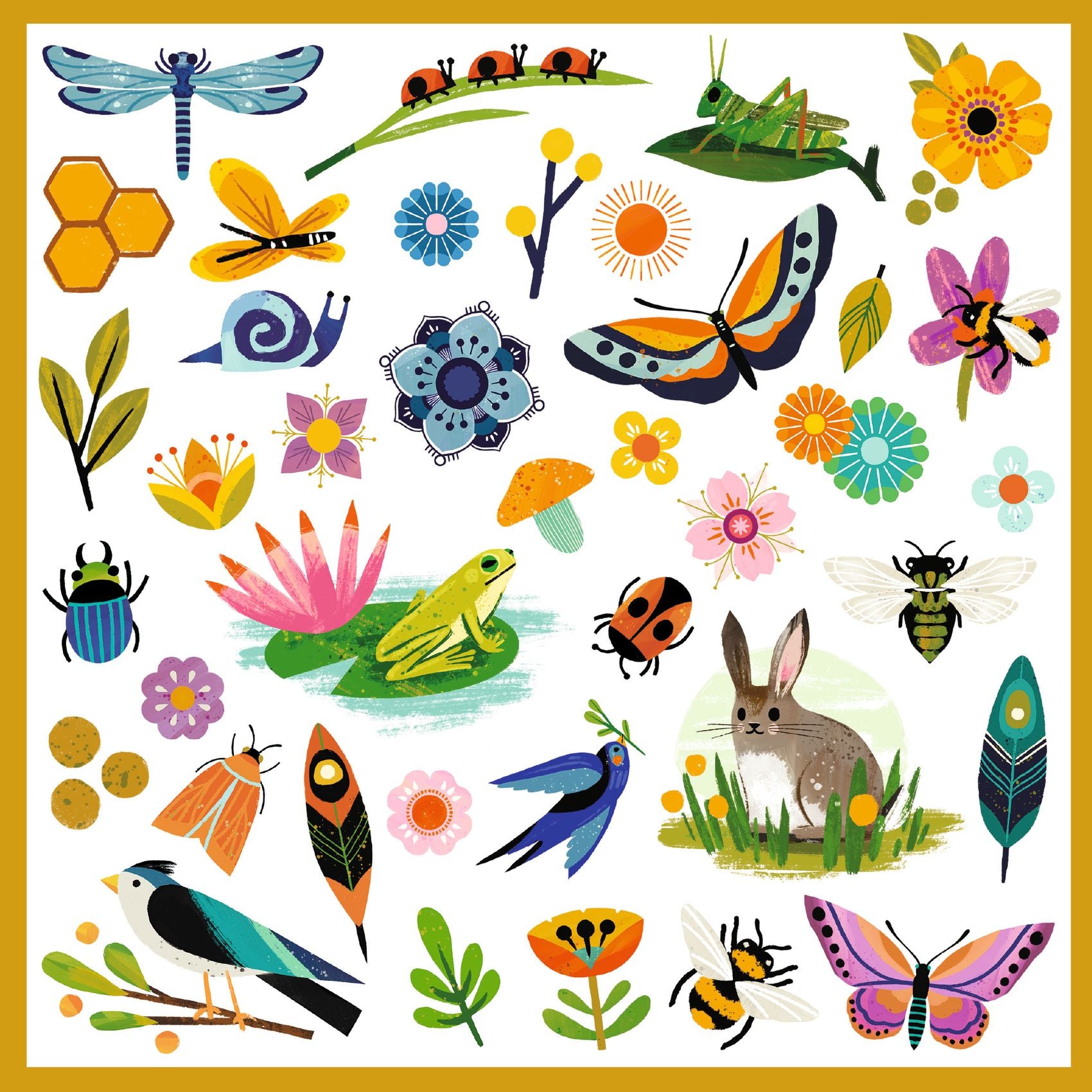 Djeco Djeco - Stickers - Garden - Pearls & Swines
