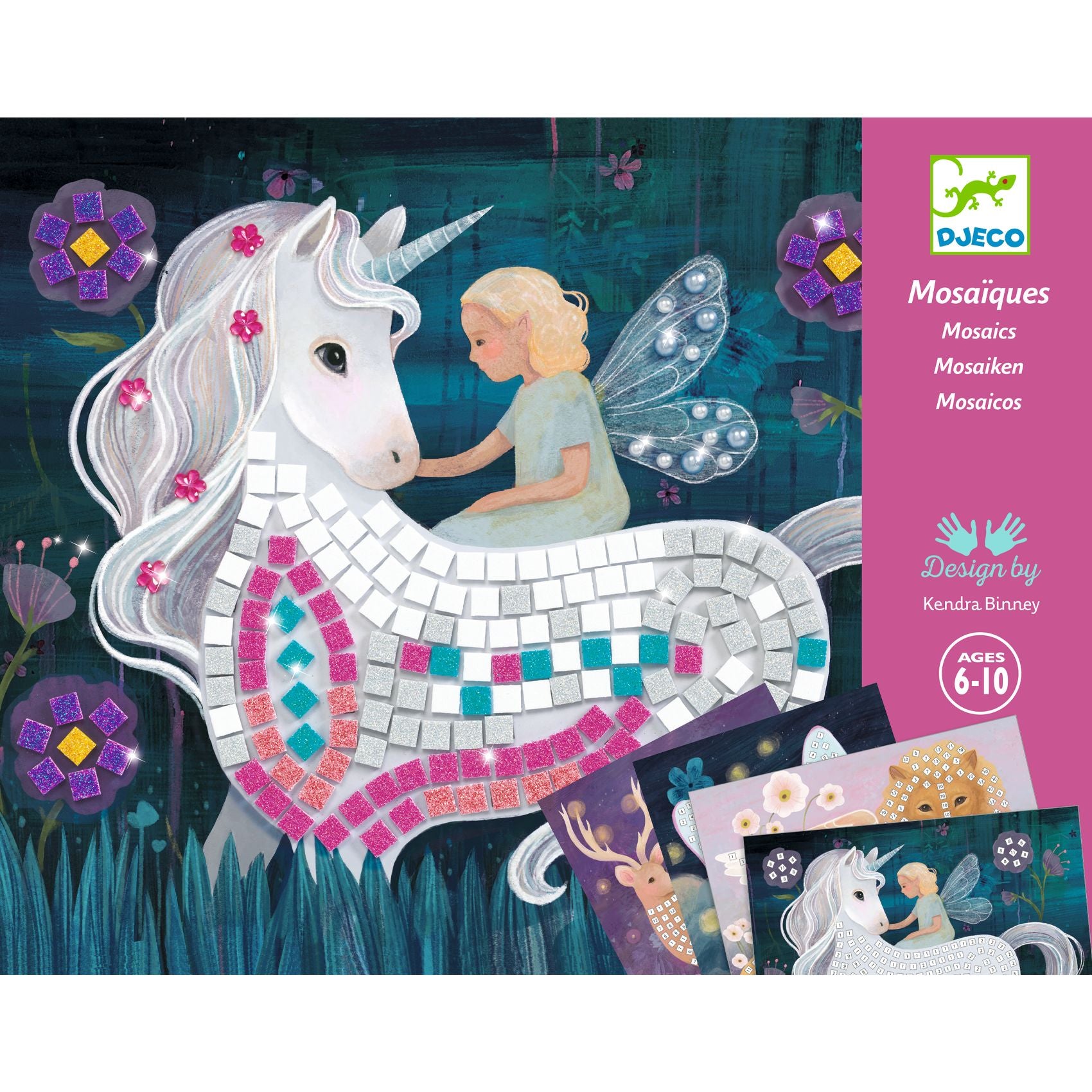 Djeco Djeco Mosaic Set - The Enchanted World - Pearls & Swines
