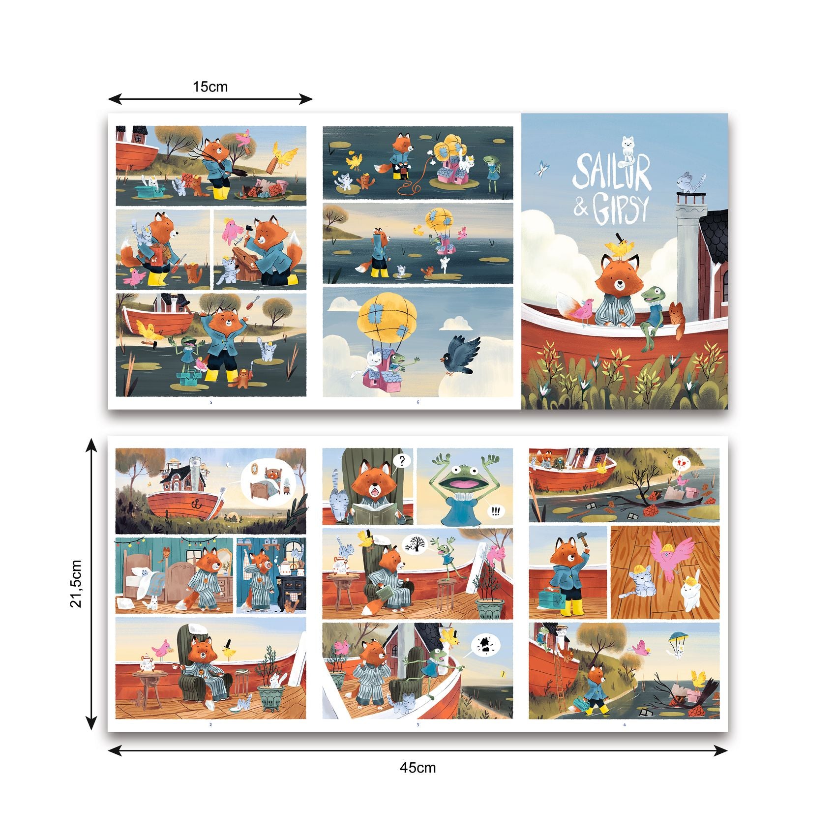 Djeco Djeco Comics Transfers - Sailor & Gipsy - Pearls & Swines