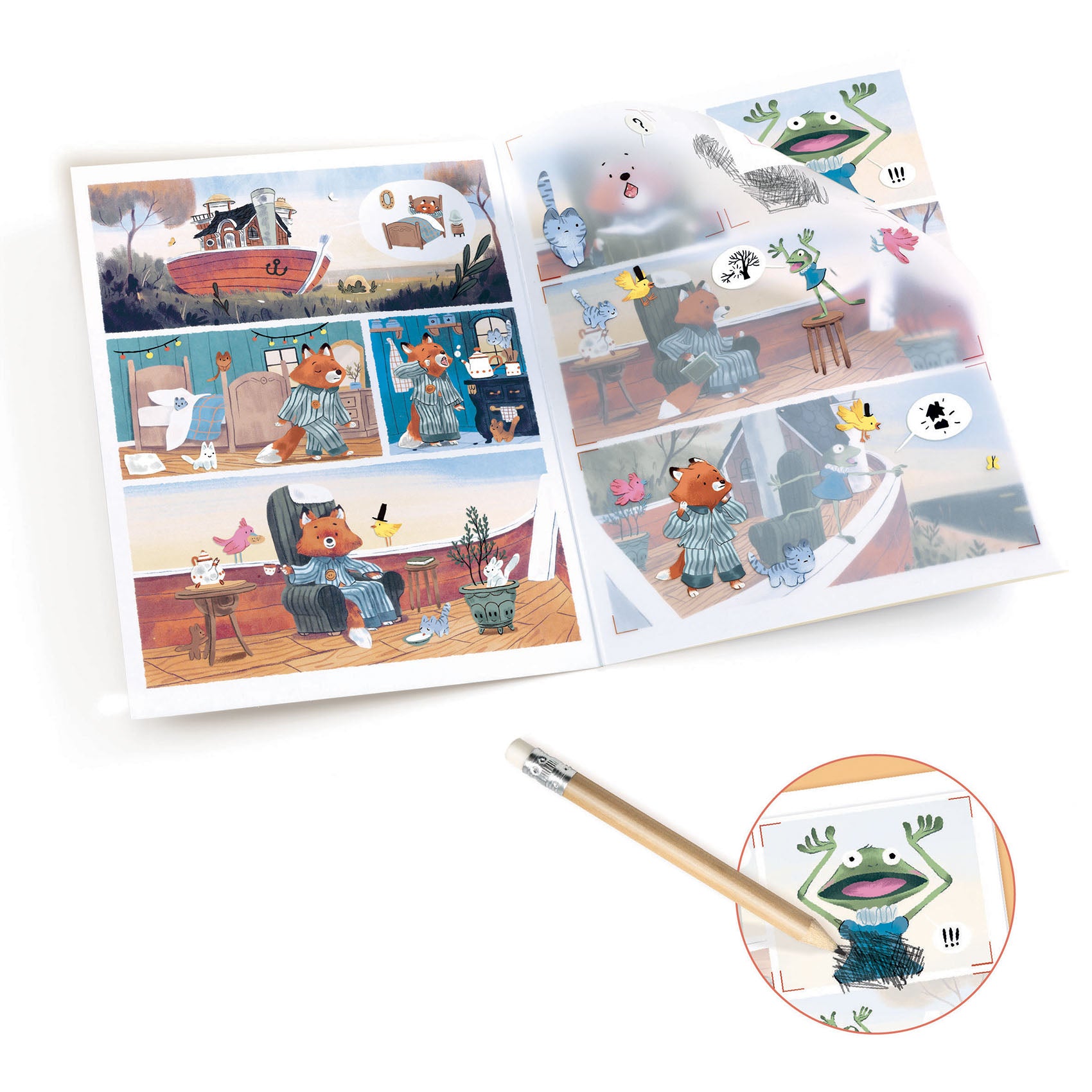 Djeco Djeco Comics Transfers - Sailor & Gipsy - Pearls & Swines