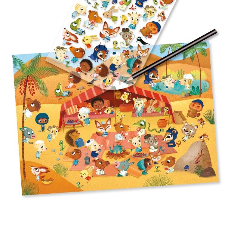 Djeco Djeco Decalos - Savannah, Desert and North Pole - Pearls & Swines