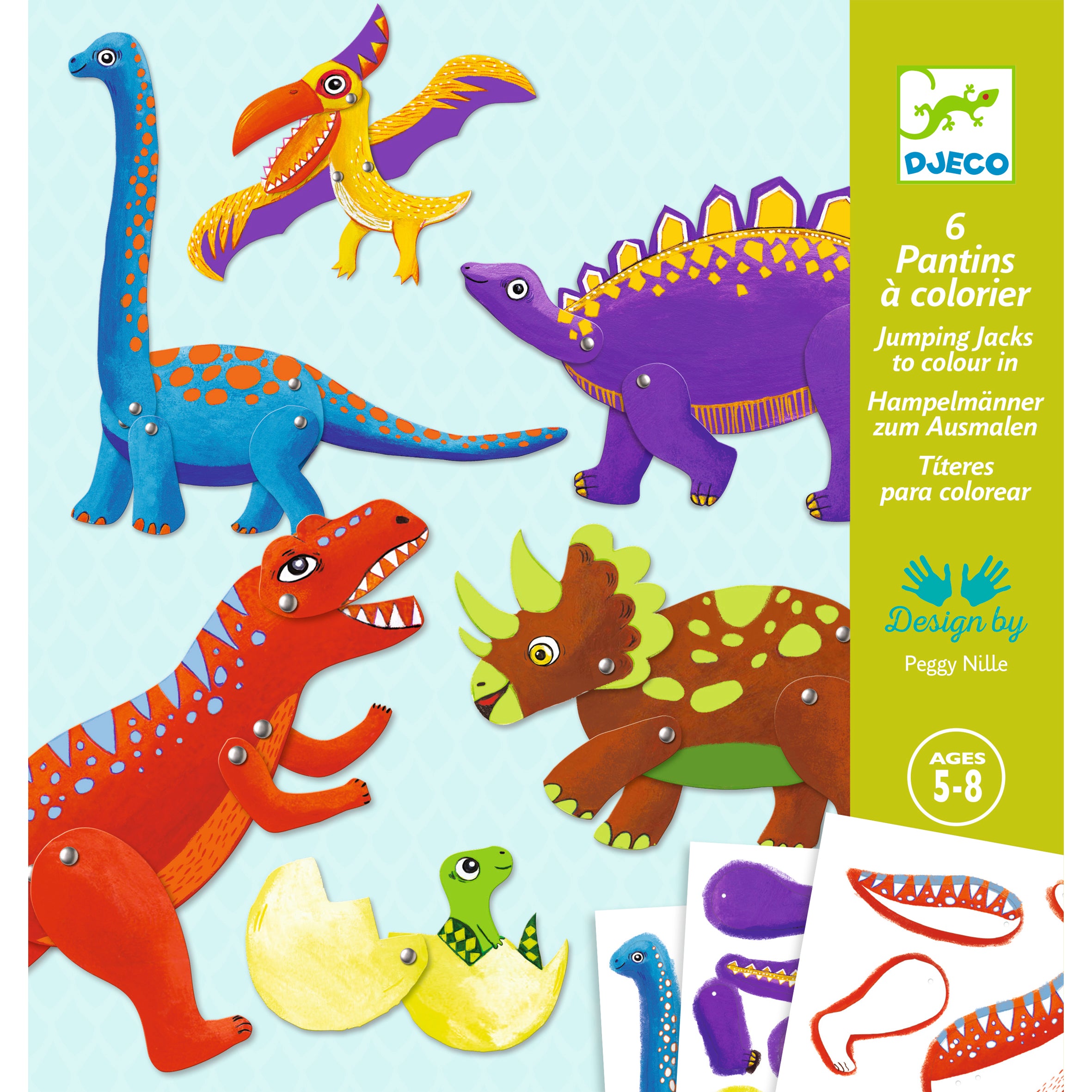 Djeco Djeco Jumping jacks - Dinos - Pearls & Swines