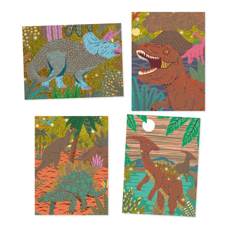 Djeco Djeco Scratch Cards - When Dinosaurs Reigned - Pearls & Swines